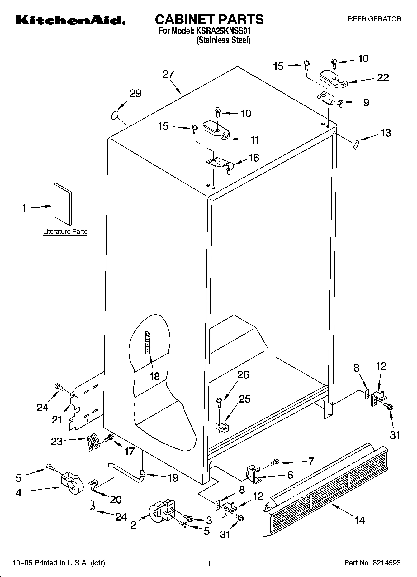 01 - CABINET PARTS
