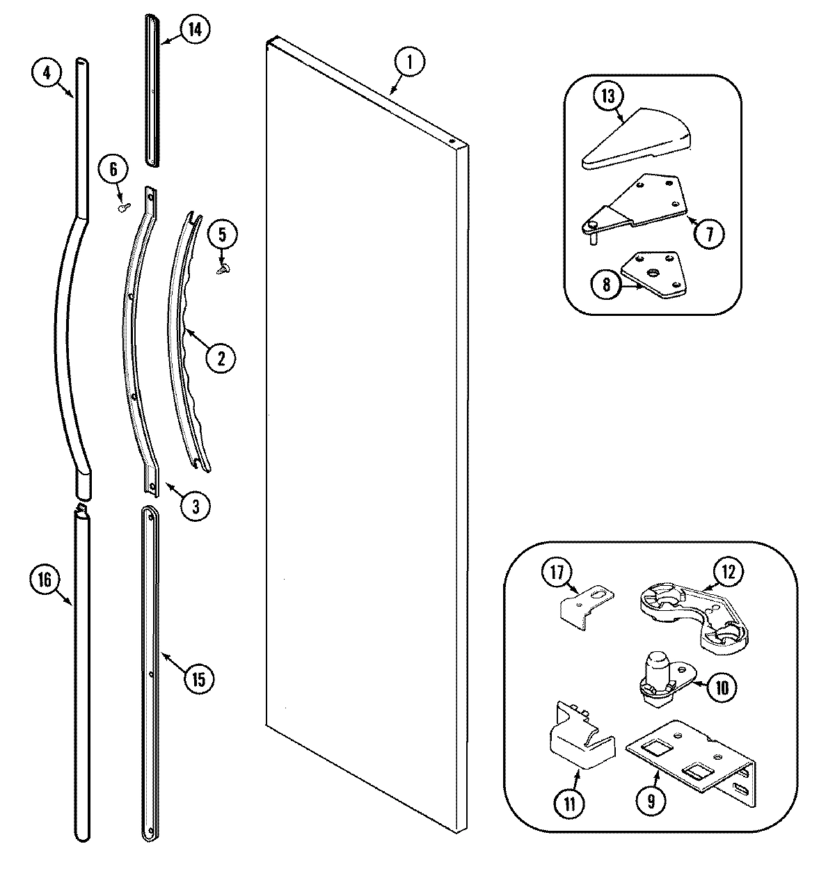 08 - FRESH FOOD OUTER DOOR (GS2727EADW)