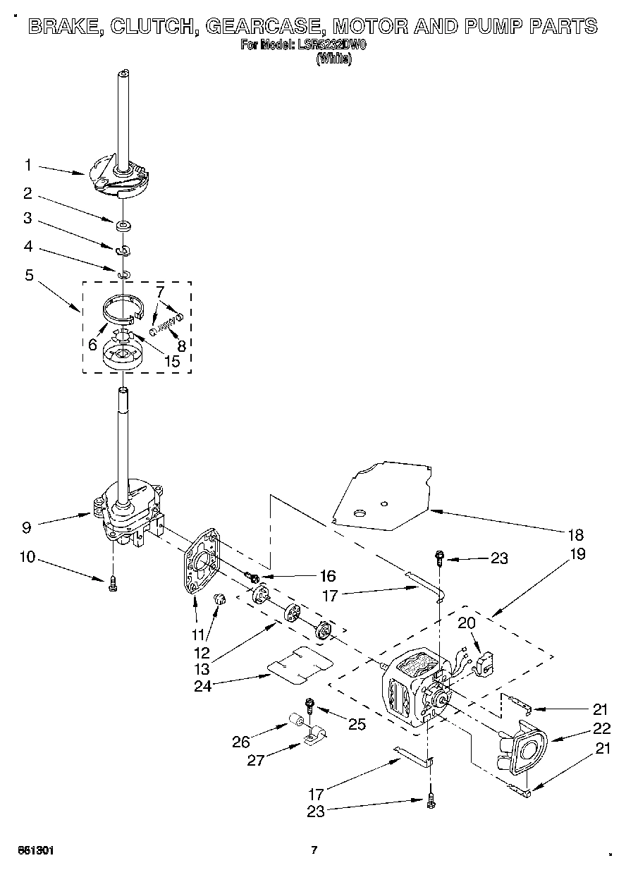 04 - BRAKE, CLUTCH, GEARCASE, MOTOR AND PUMP
