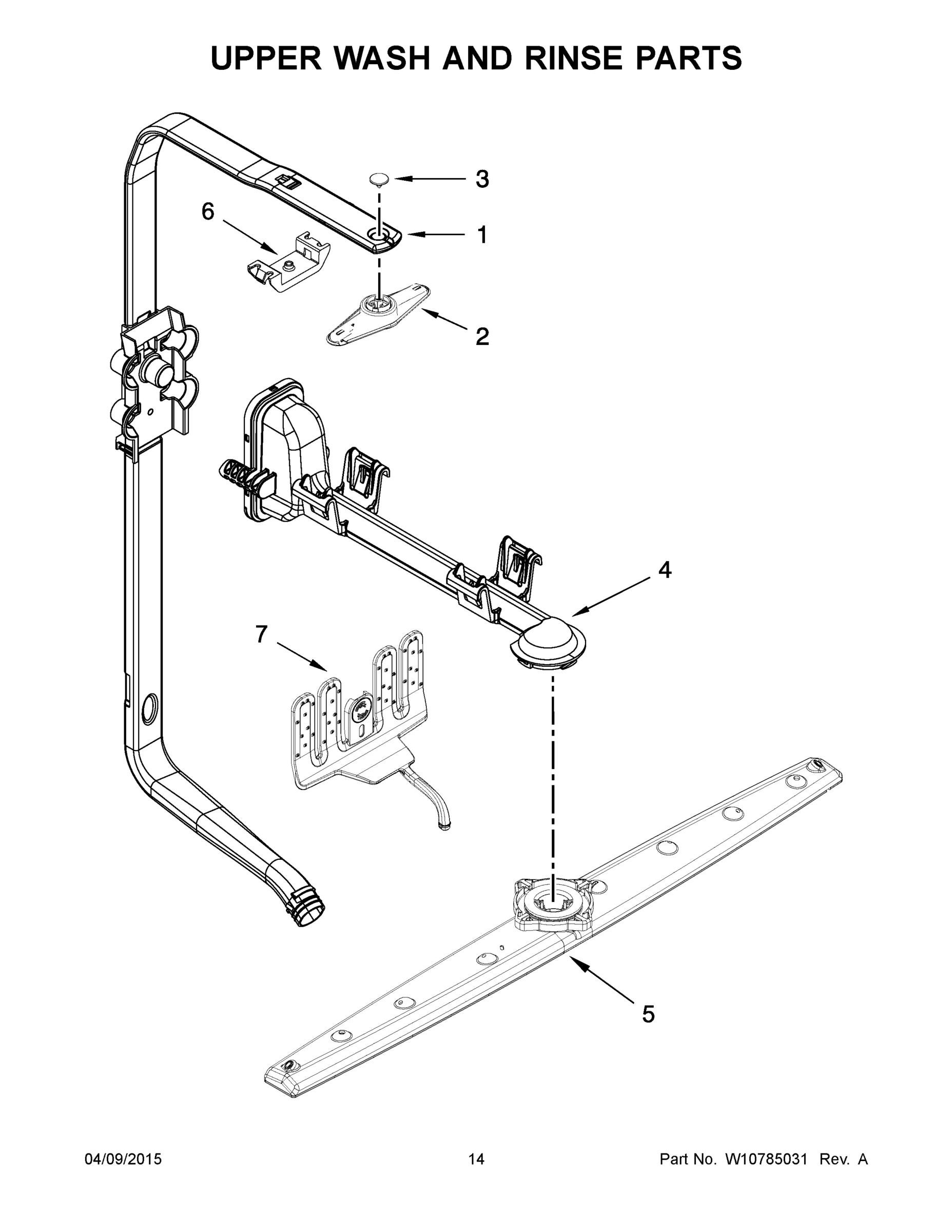 08 - UPPER WASH AND RINSE PARTS