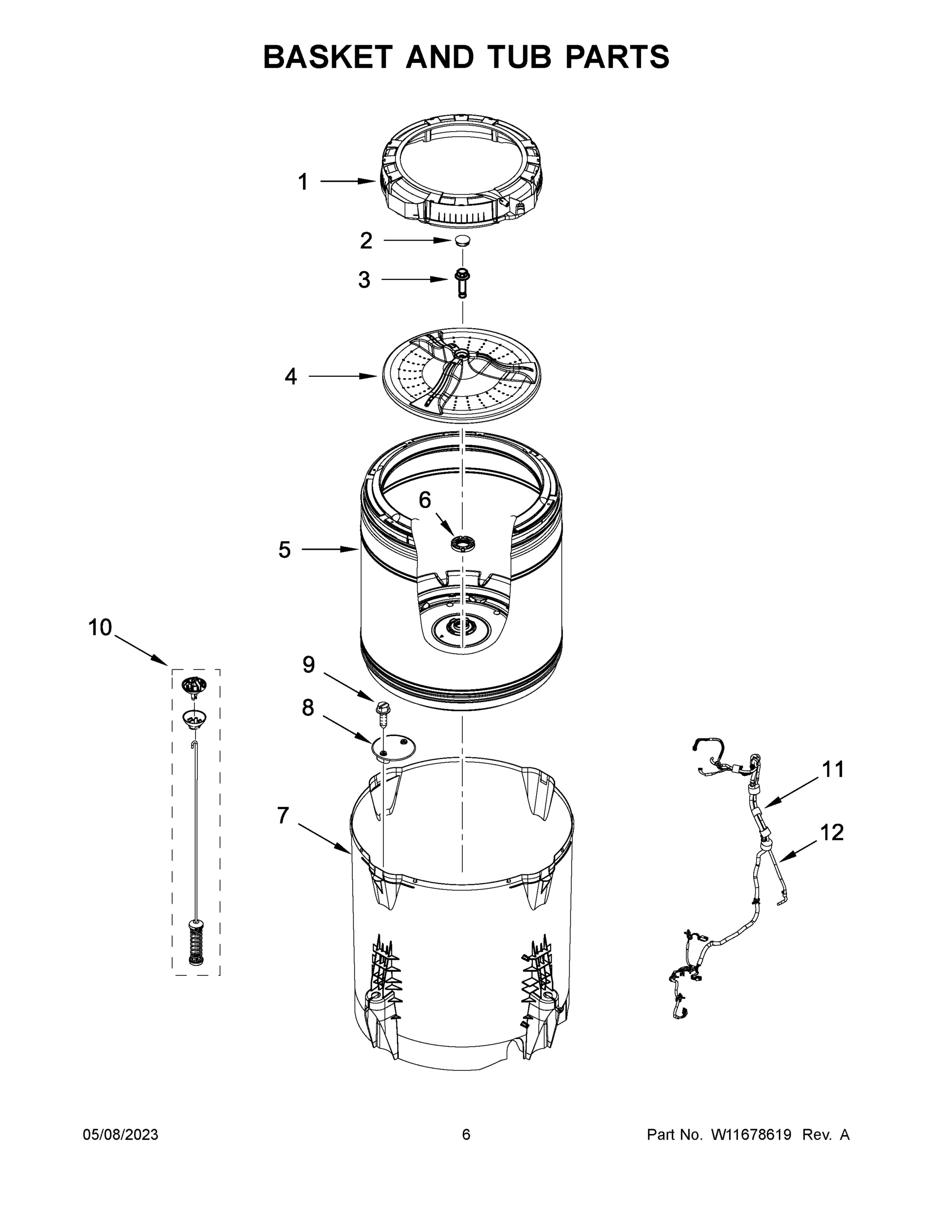 04 - BASKET AND TUB PARTS