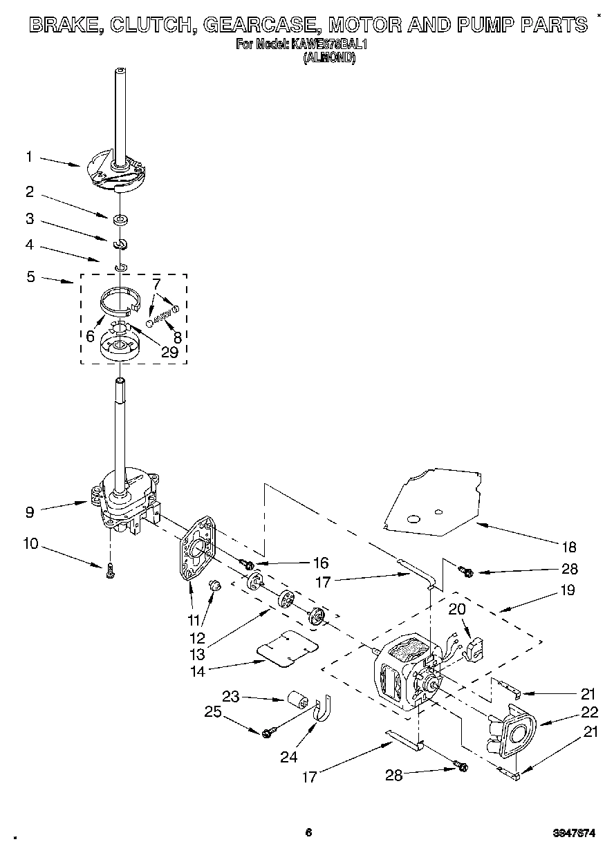 05 - BRAKE, CLUTCH, GEARCASE, MOTOR & PUMP