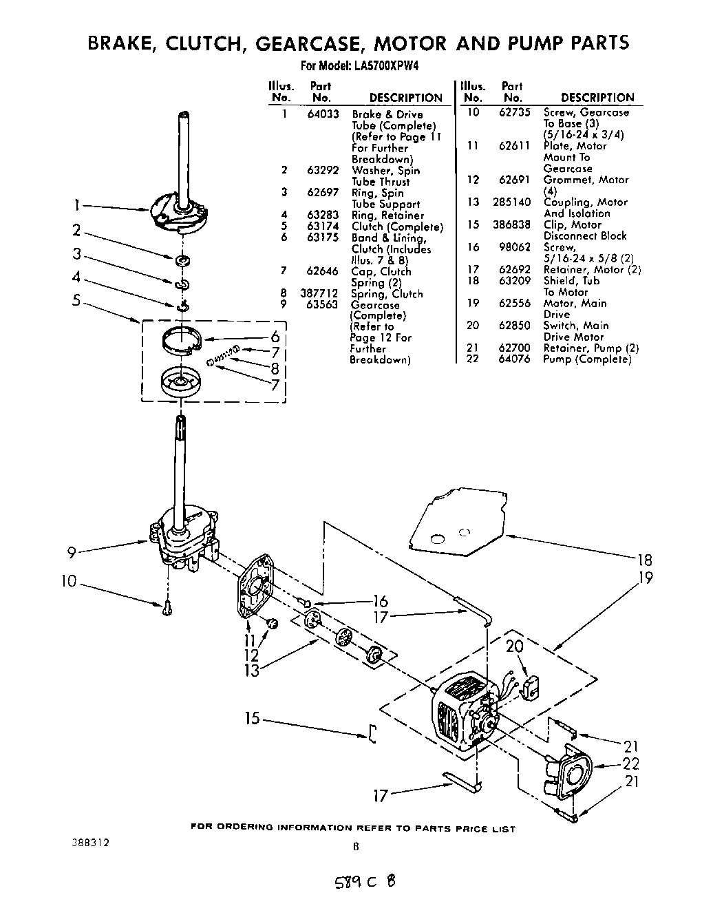 06 - BRAKE, CLUTCH, GEARCASE, MOTOR AND PUMP
