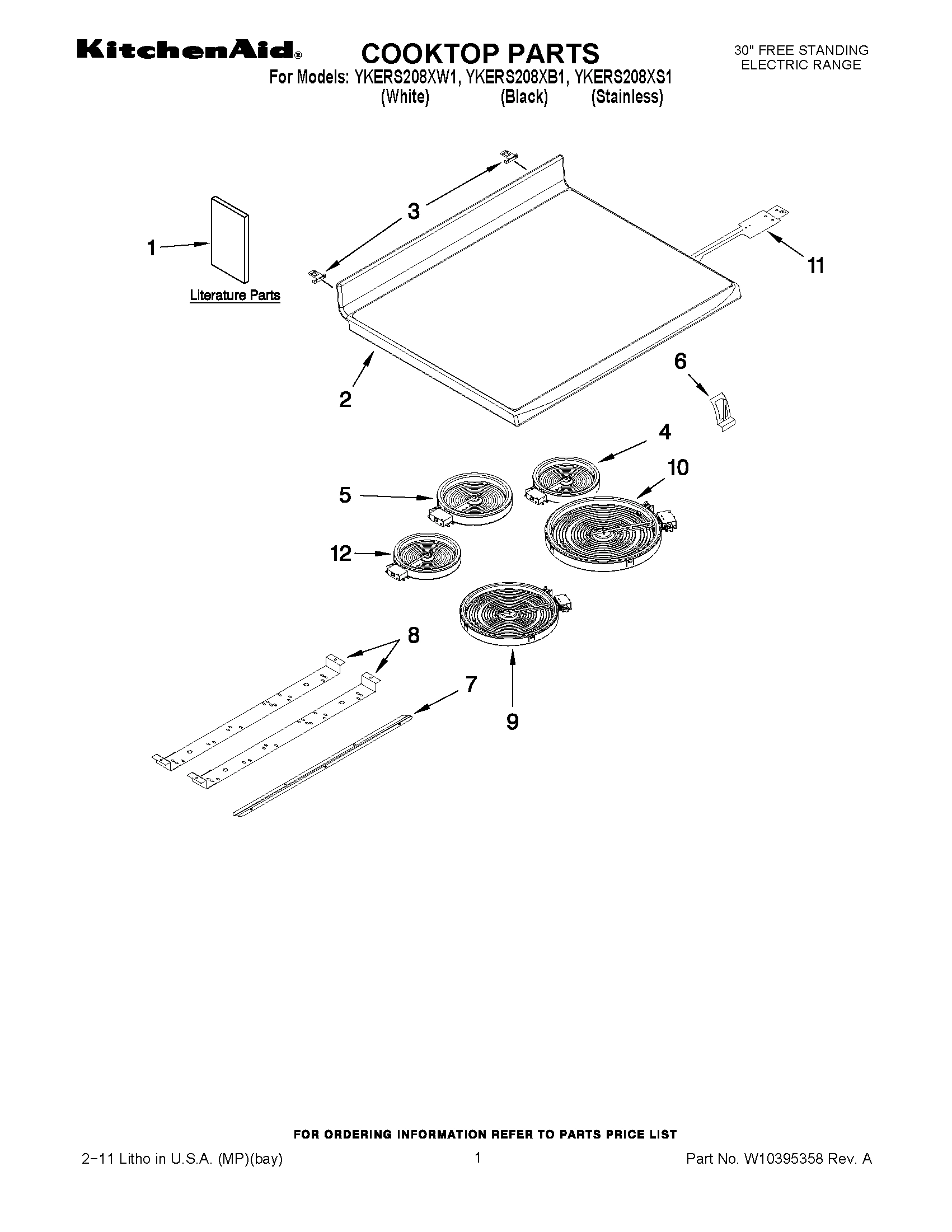 01 - COOKTOP PARTS