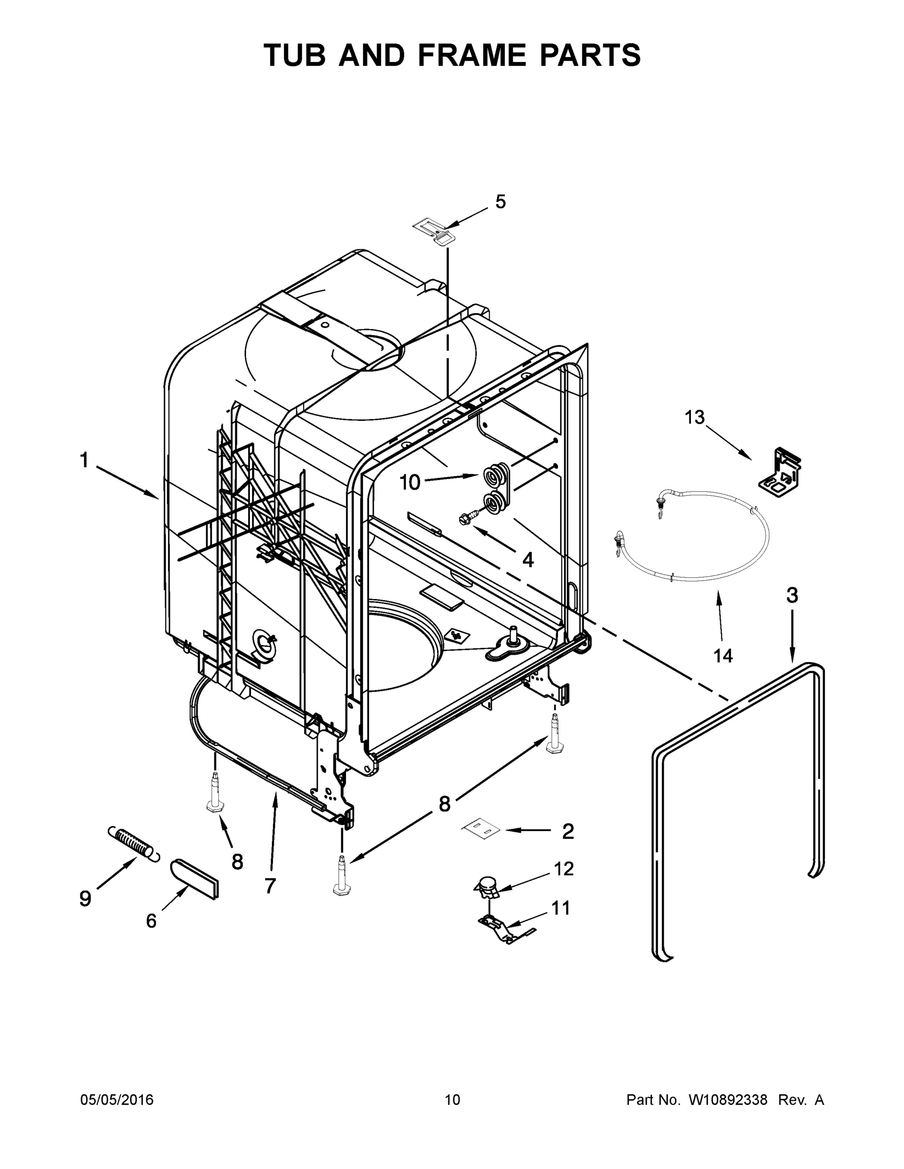 06 - TUB AND FRAME PARTS