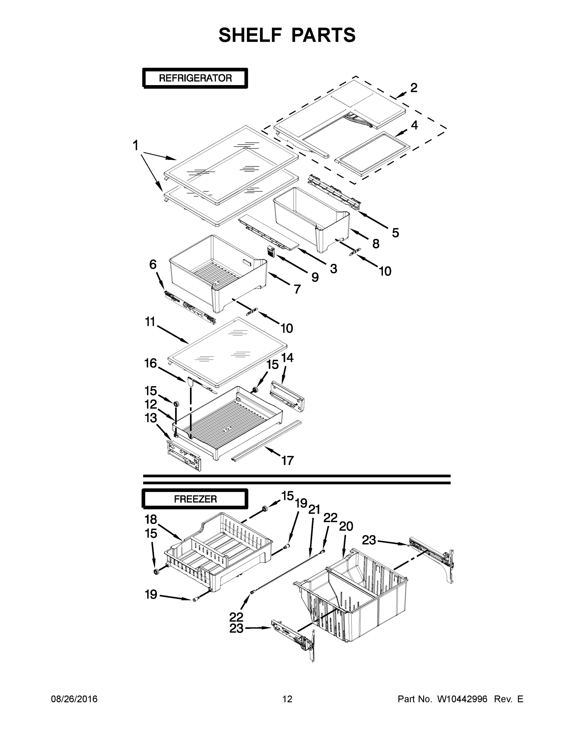 07 - SHELF PARTS