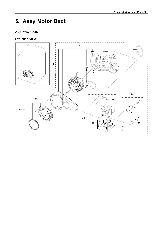 MOTOR DUCT ASSY