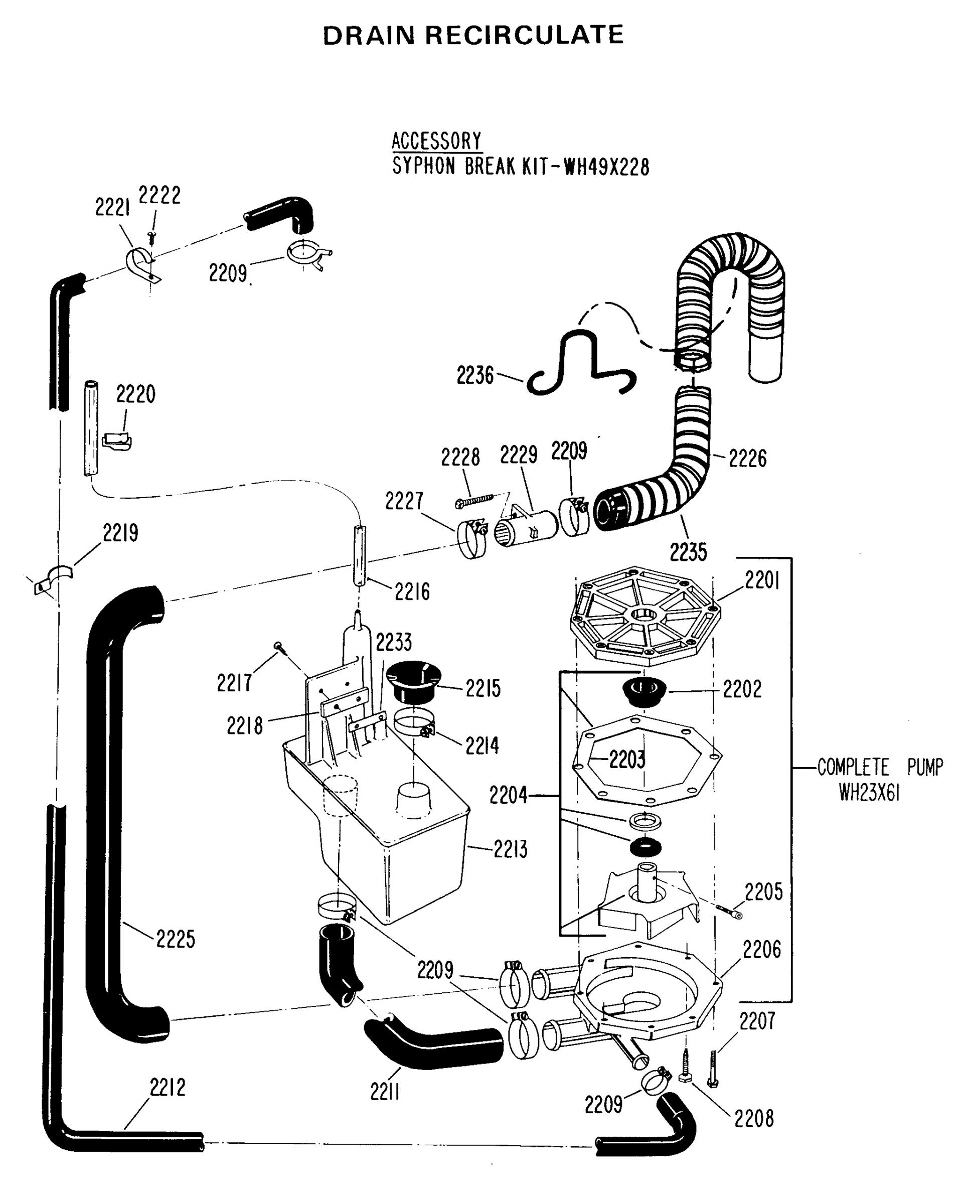 DRAIN RECIRCULATE