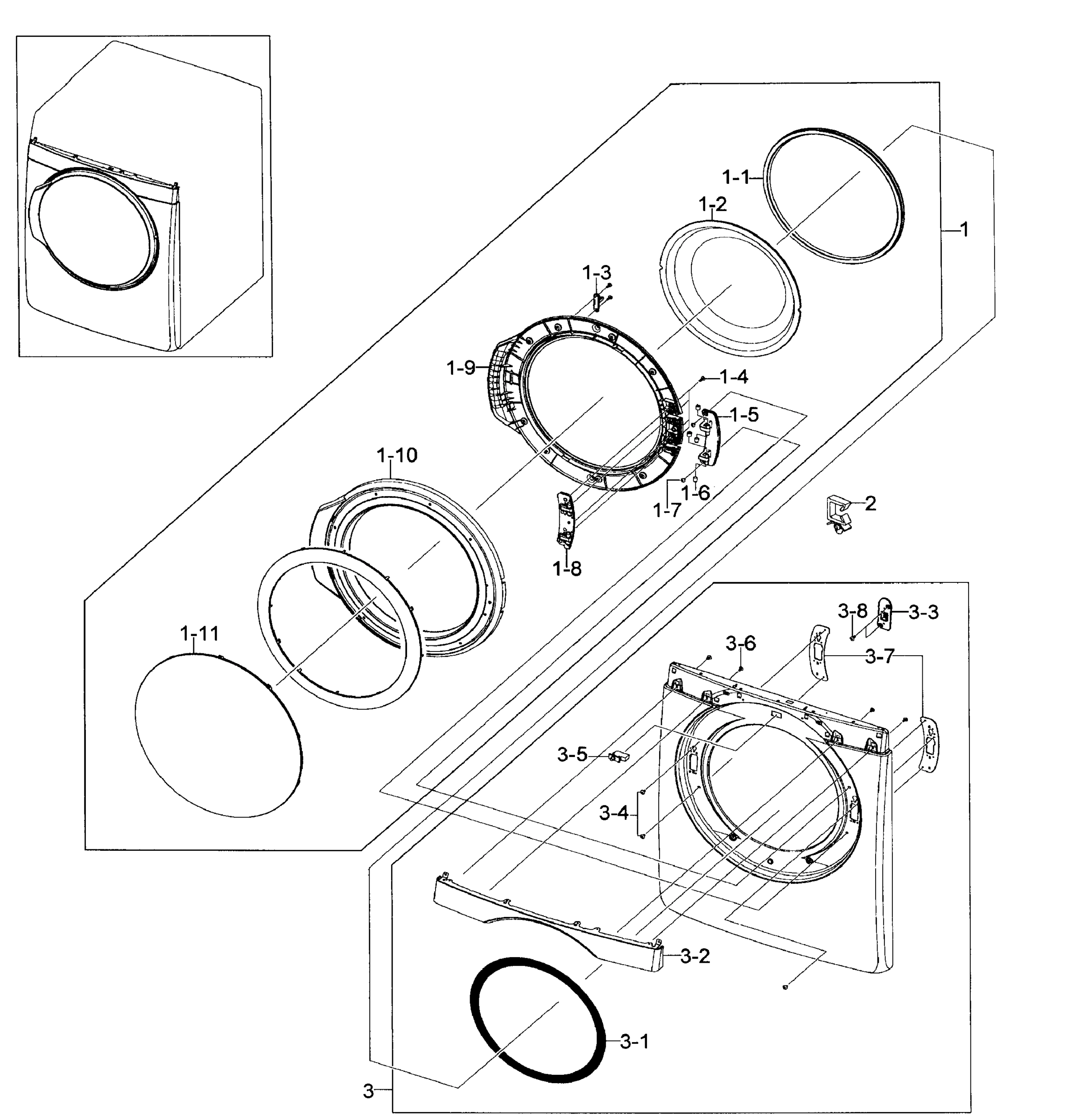 Front/Door Assembly