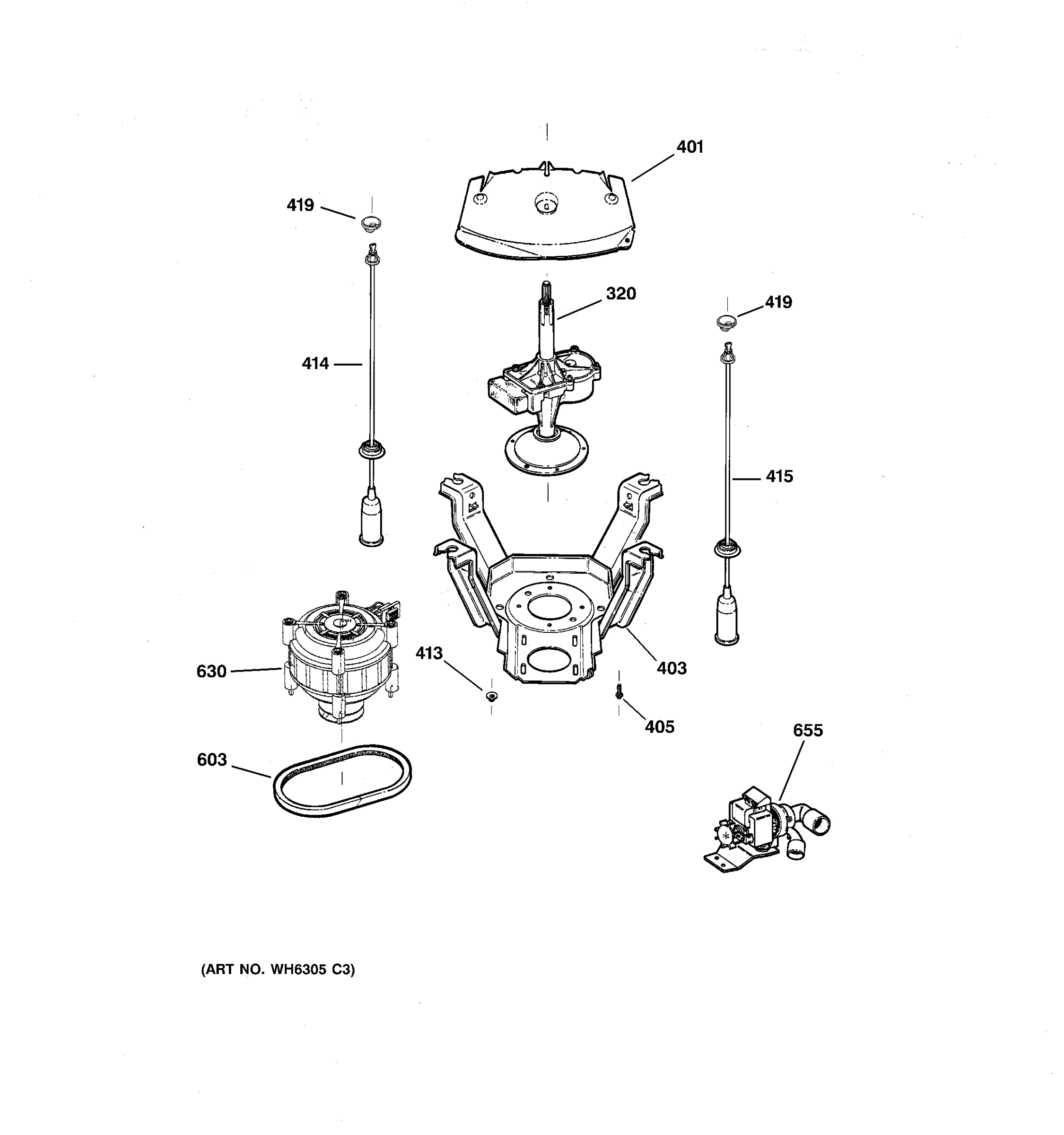 SUSPENSION, PUMP & DRIVE COMPONENTS