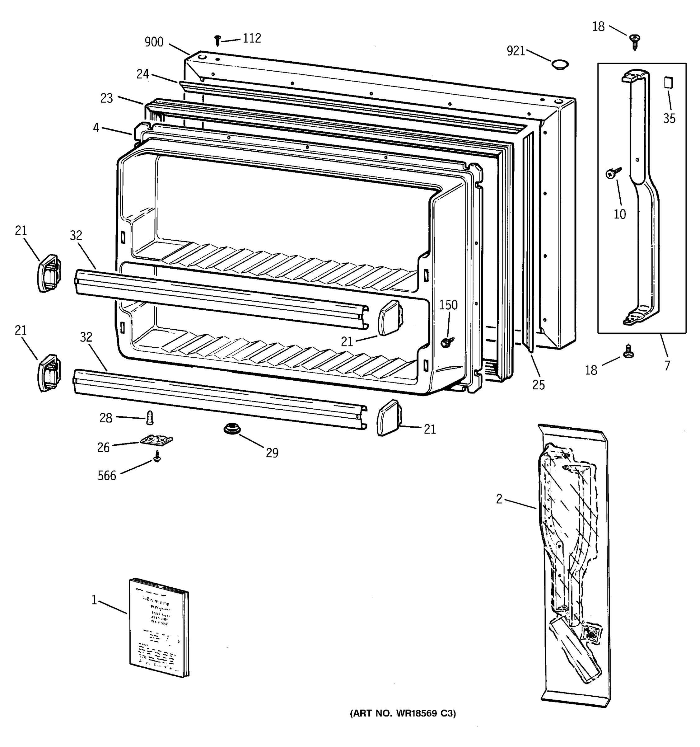 FREEZER DOOR