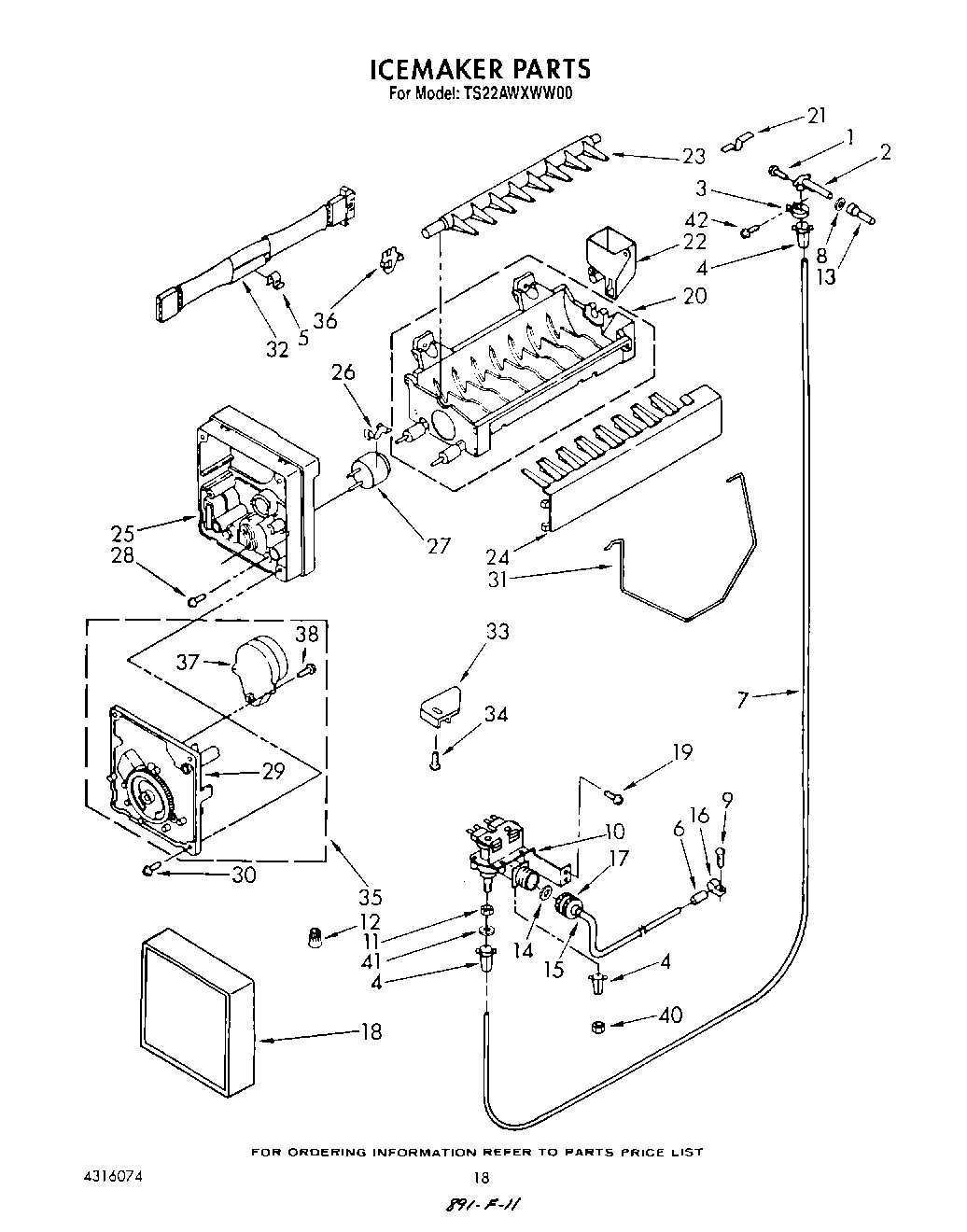 13 - ICE MAKER , NOT ILLUSTRATED