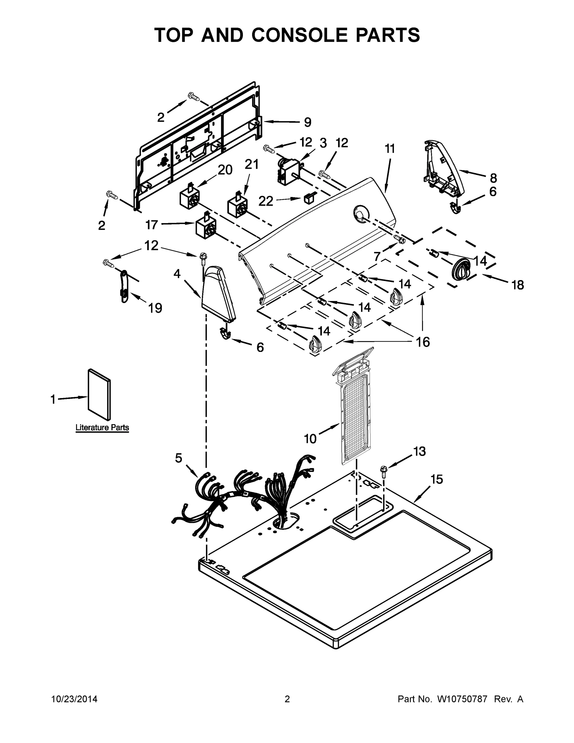 02 - TOP AND CONSOLE PARTS