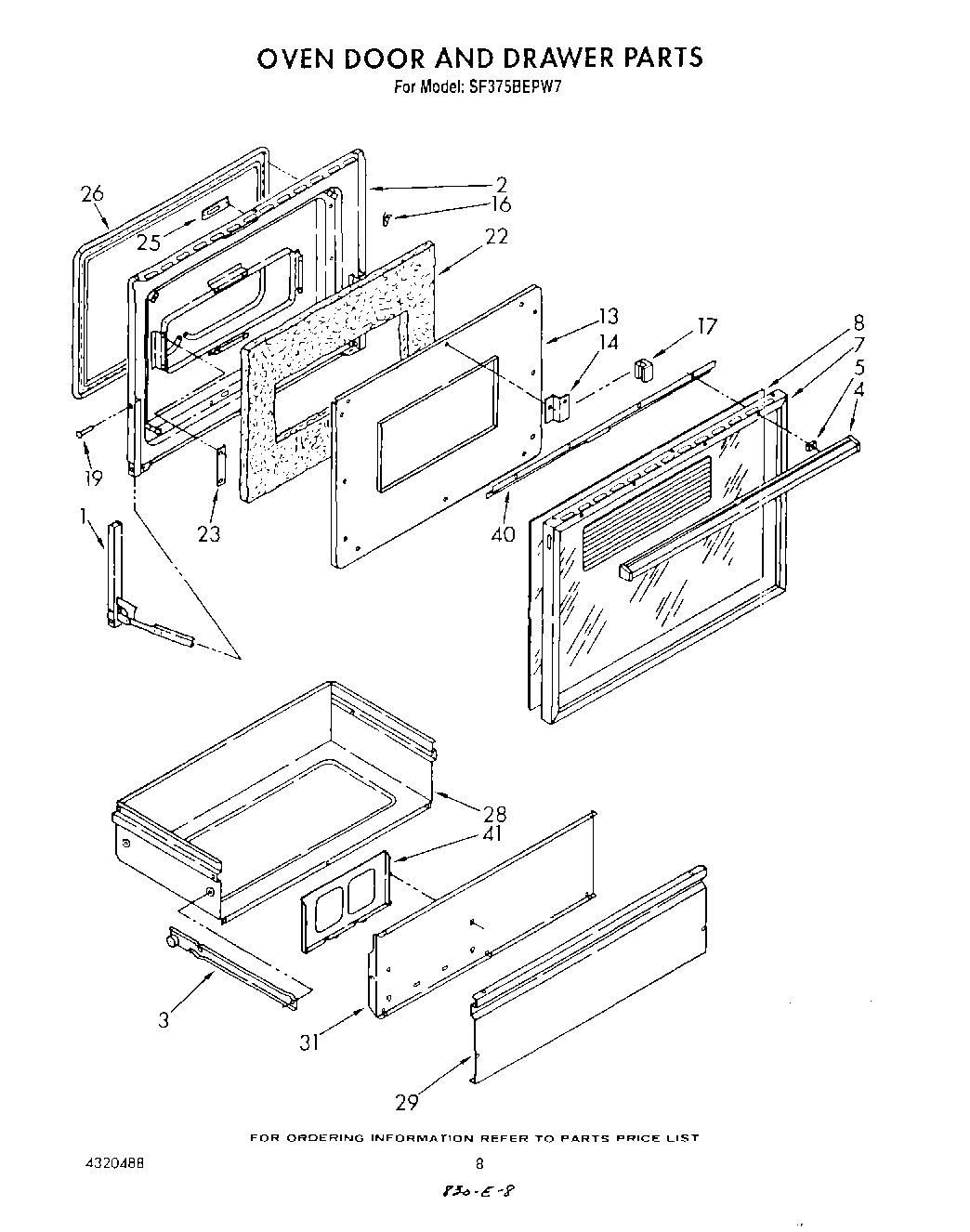 06 - OVEN DOOR AND DRAWER