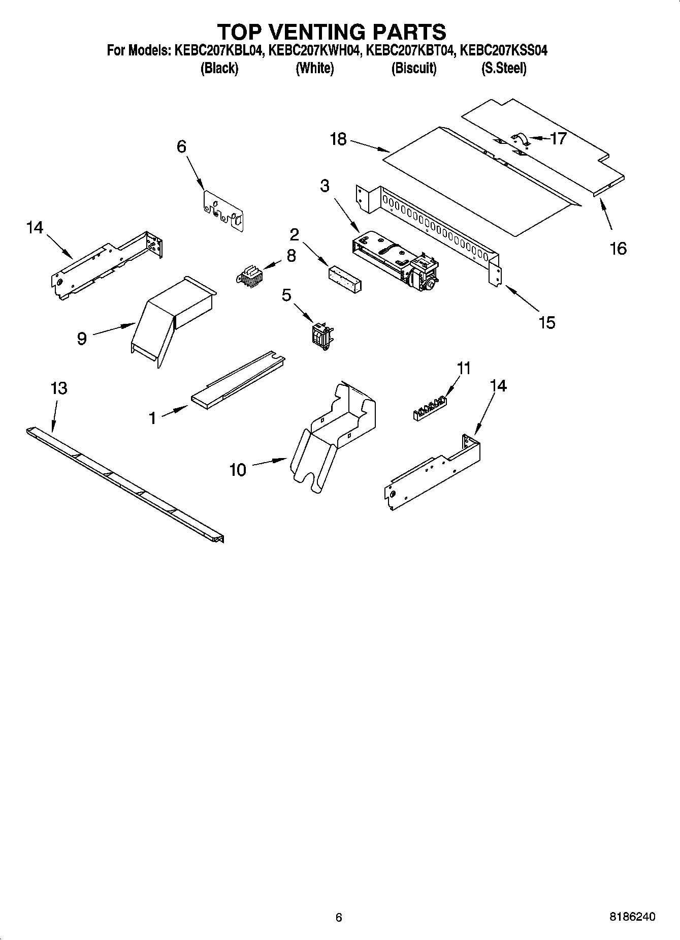 05 - TOP VENTING PARTS, OPTIONAL PARTS