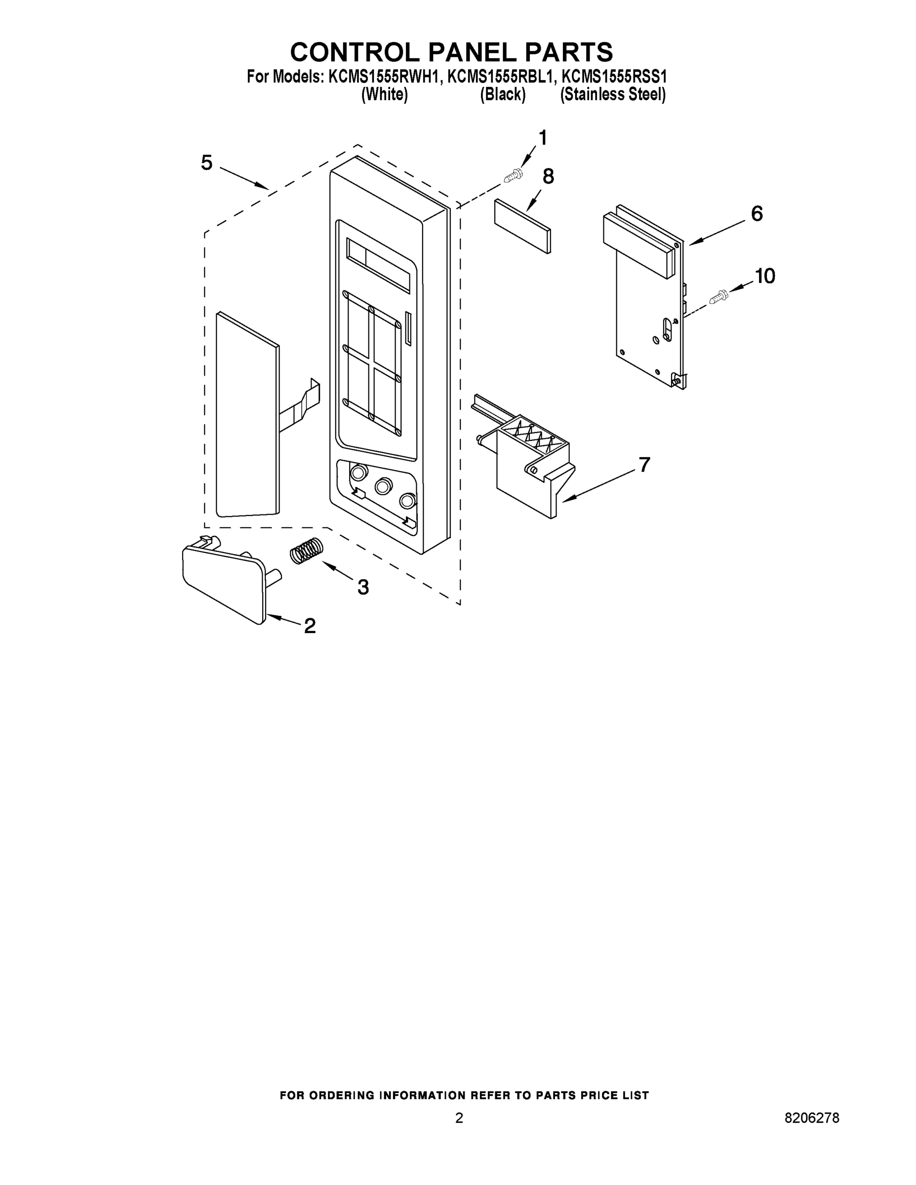02 - CONTROL PANEL PARTS