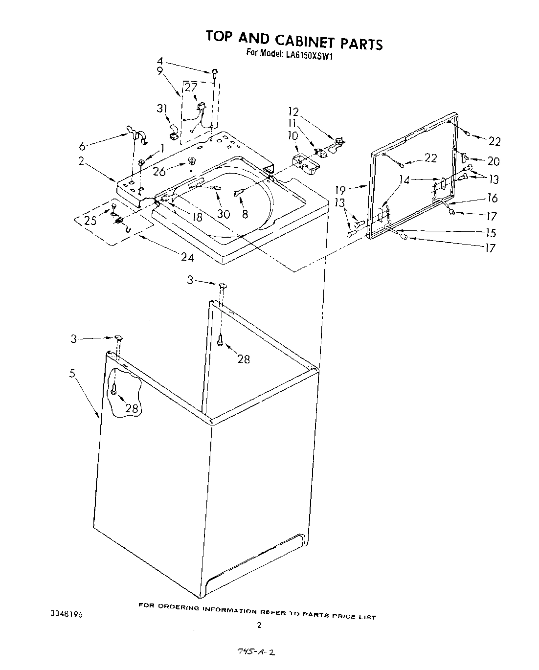 02 - TOP AND CABINET , LITERATURE AND OPTIONAL