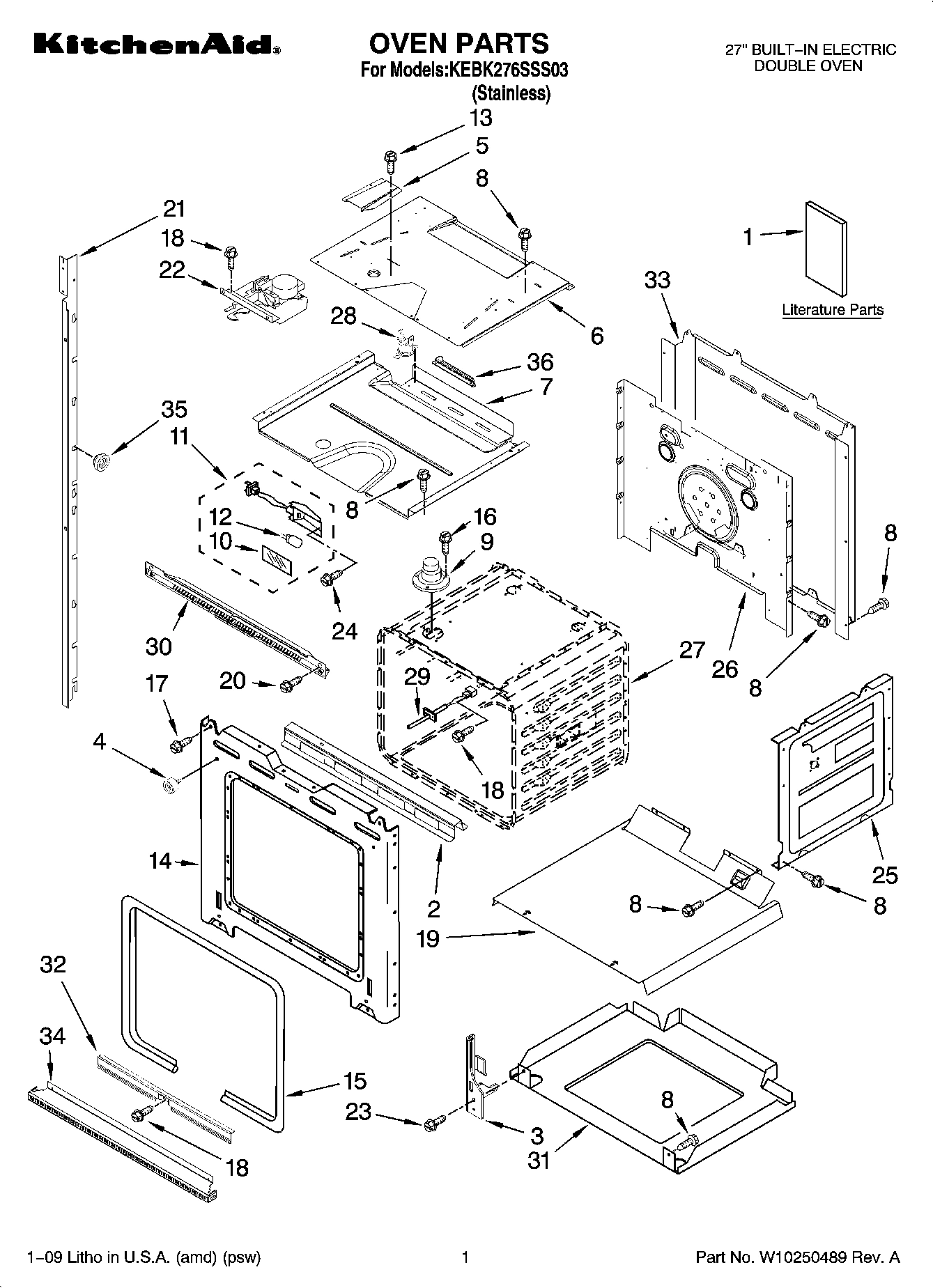 01 - OVEN PARTS