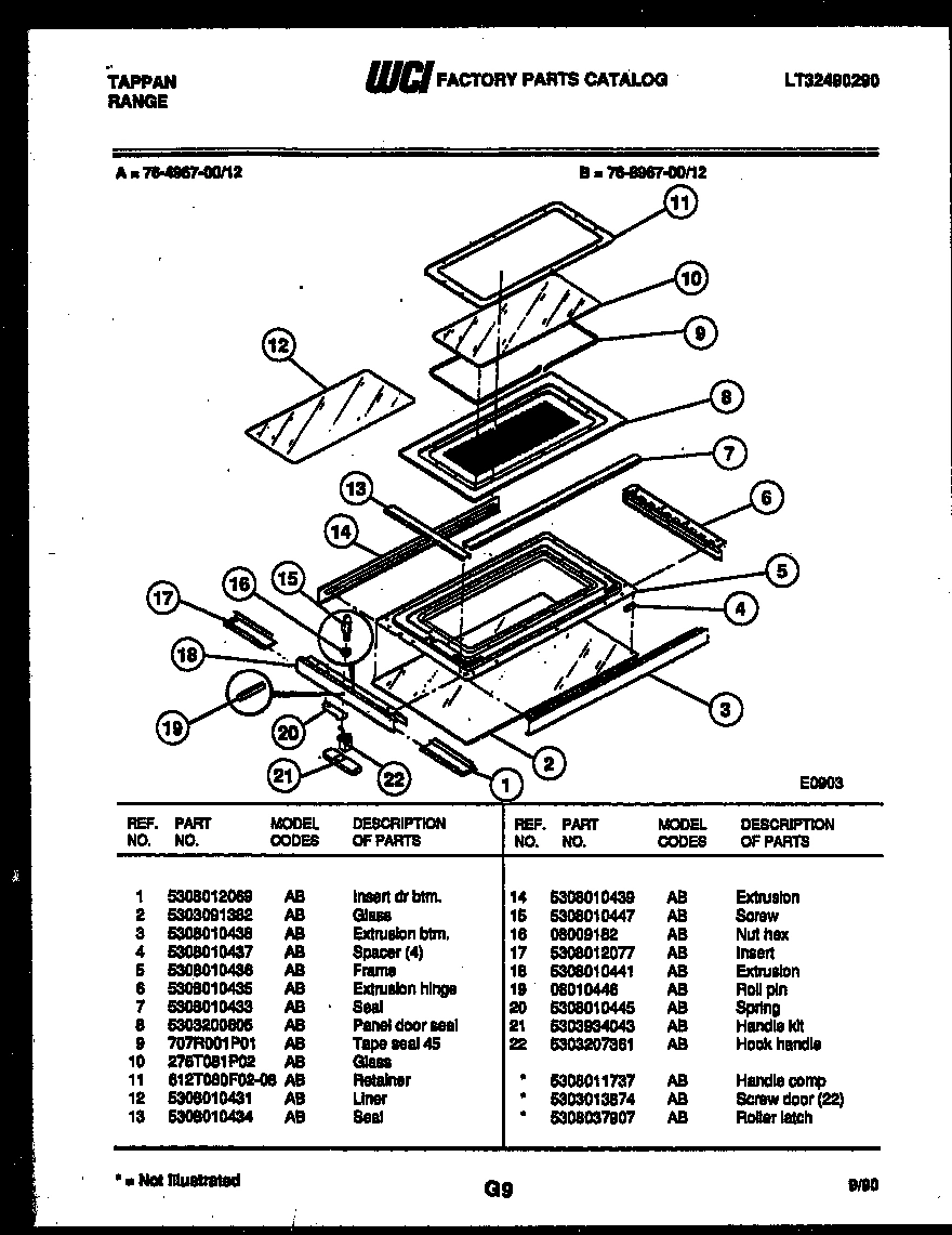 10 - TOP DOOR PARTS