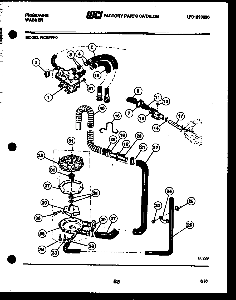 05 - PUMP, WATER VALVE AND WATER INLET