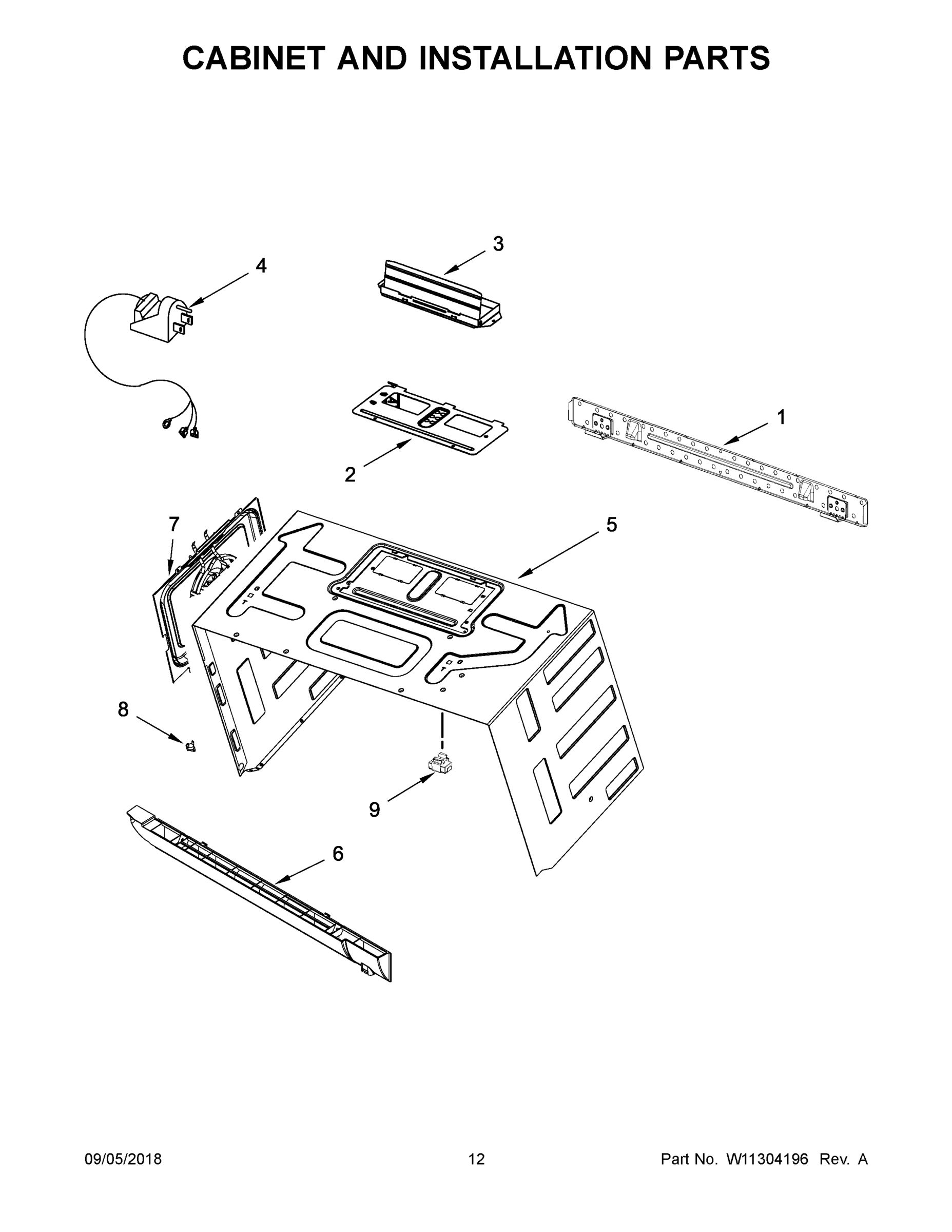 07 - CABINET AND INSTALLATION PARTS