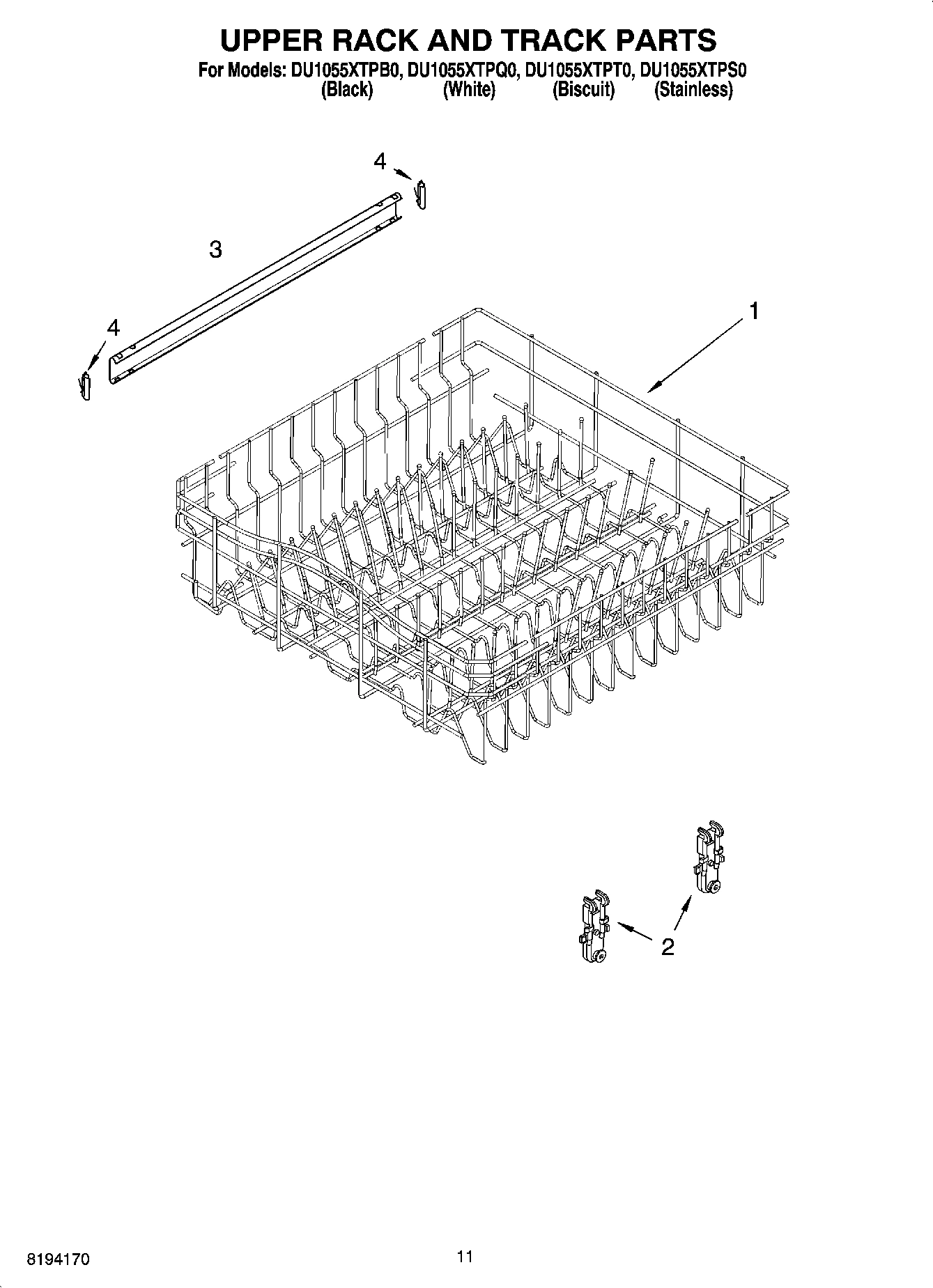 09 - UPPER RACK AND TRACK PARTS