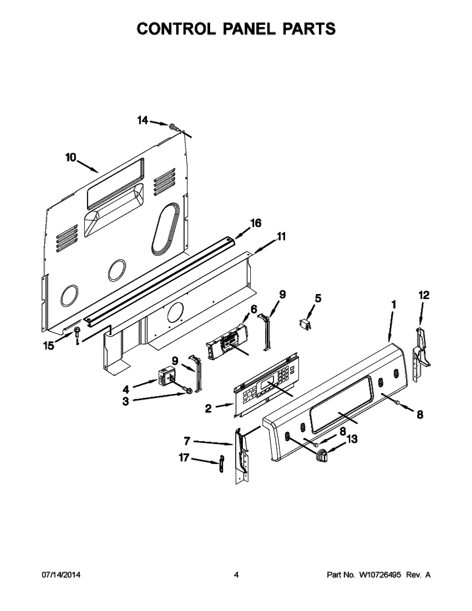 03 - CONTROL PANEL PARTS