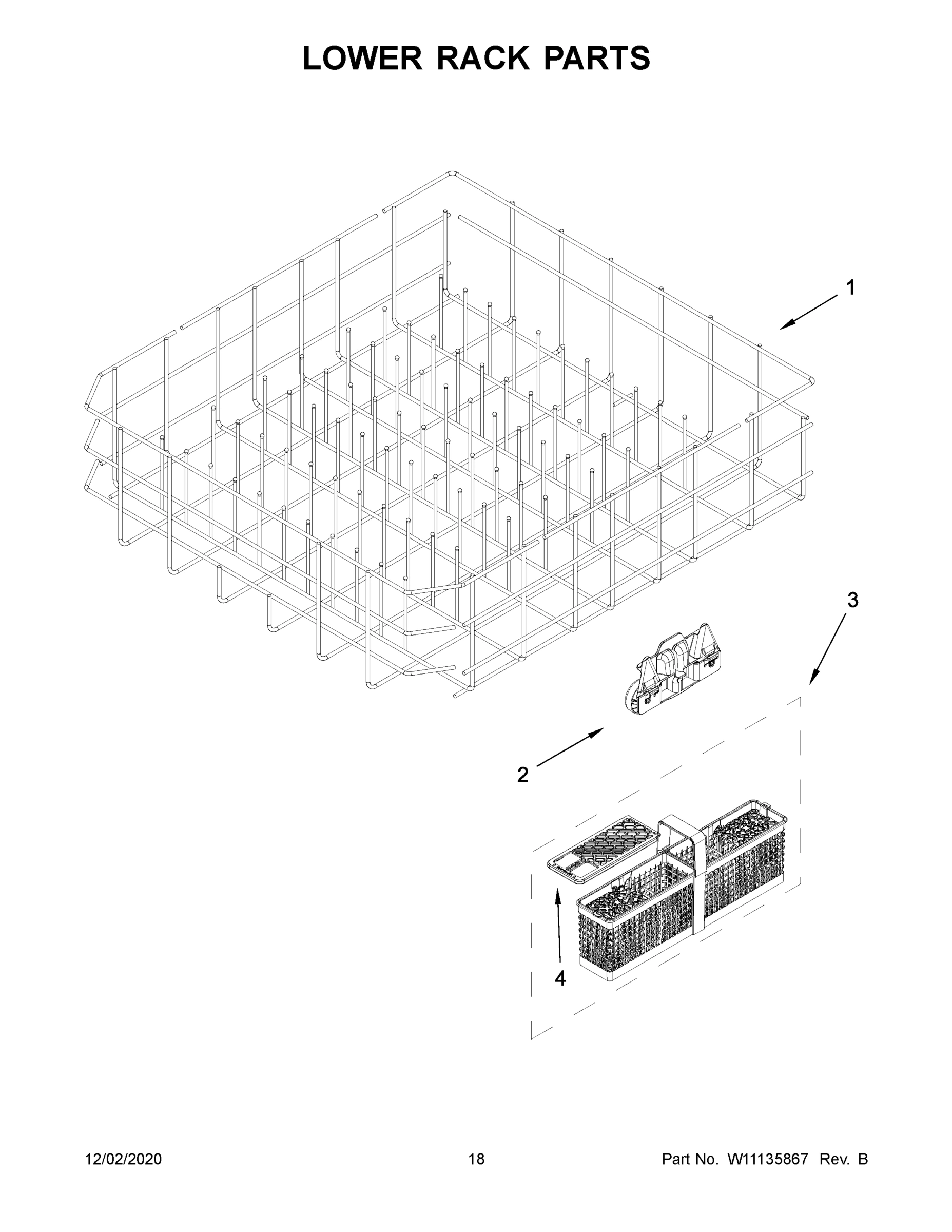 10 - LOWER RACK PARTS