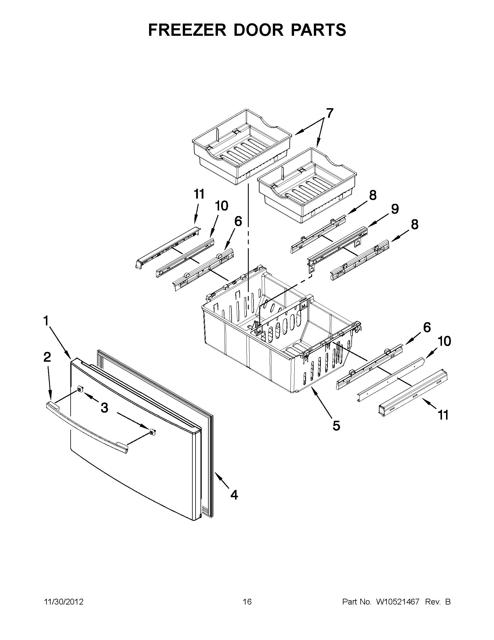 08 - FREEZER DOOR PARTS