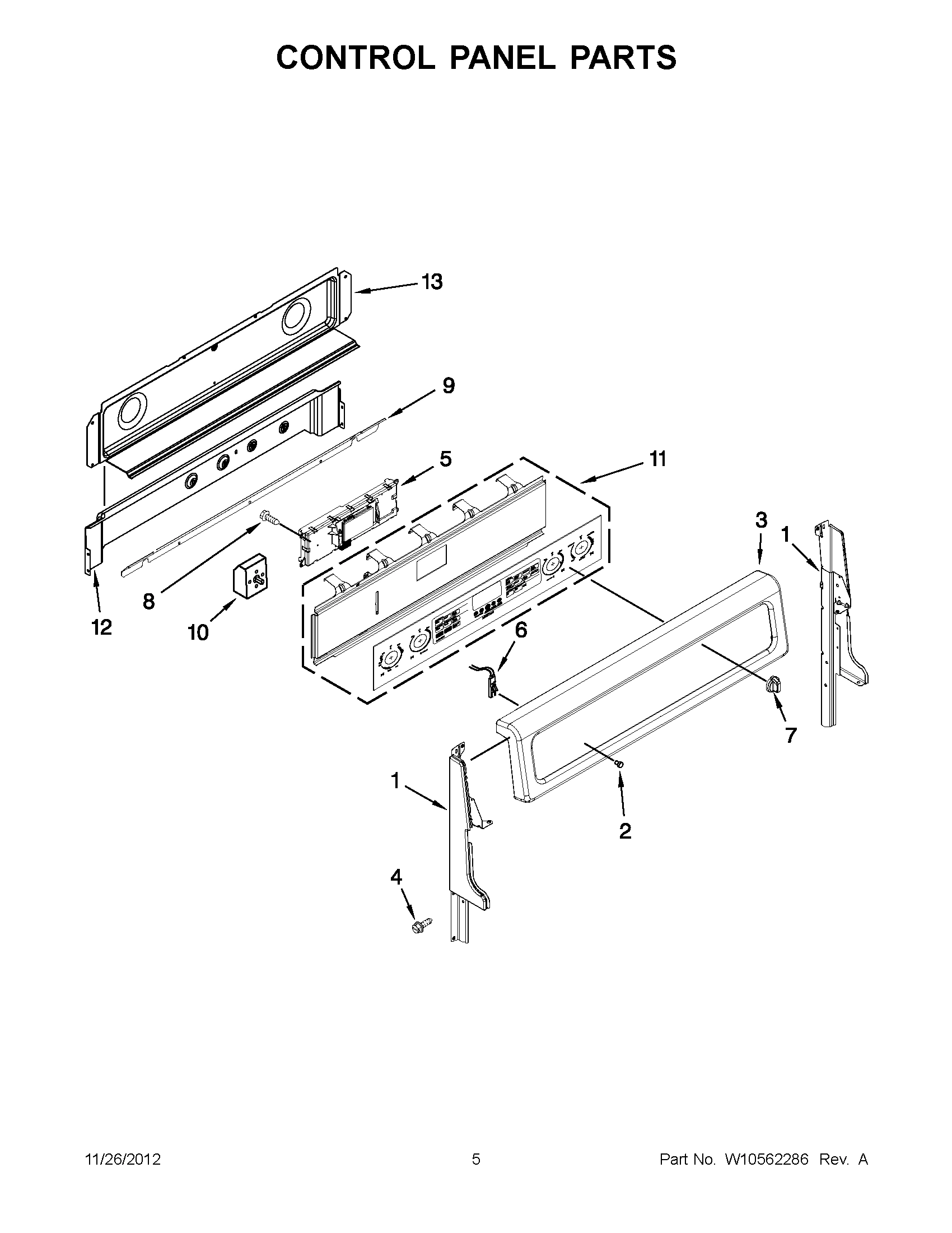 02 - CONTROL PANEL PARTS