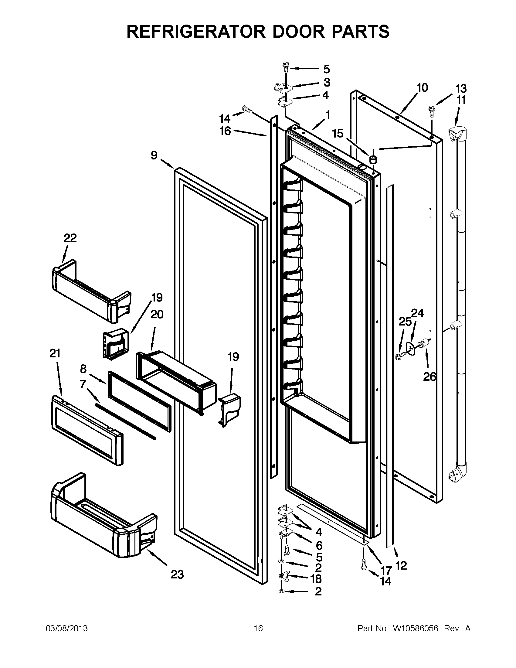 08 - REFRIGERATOR DOOR PARTS