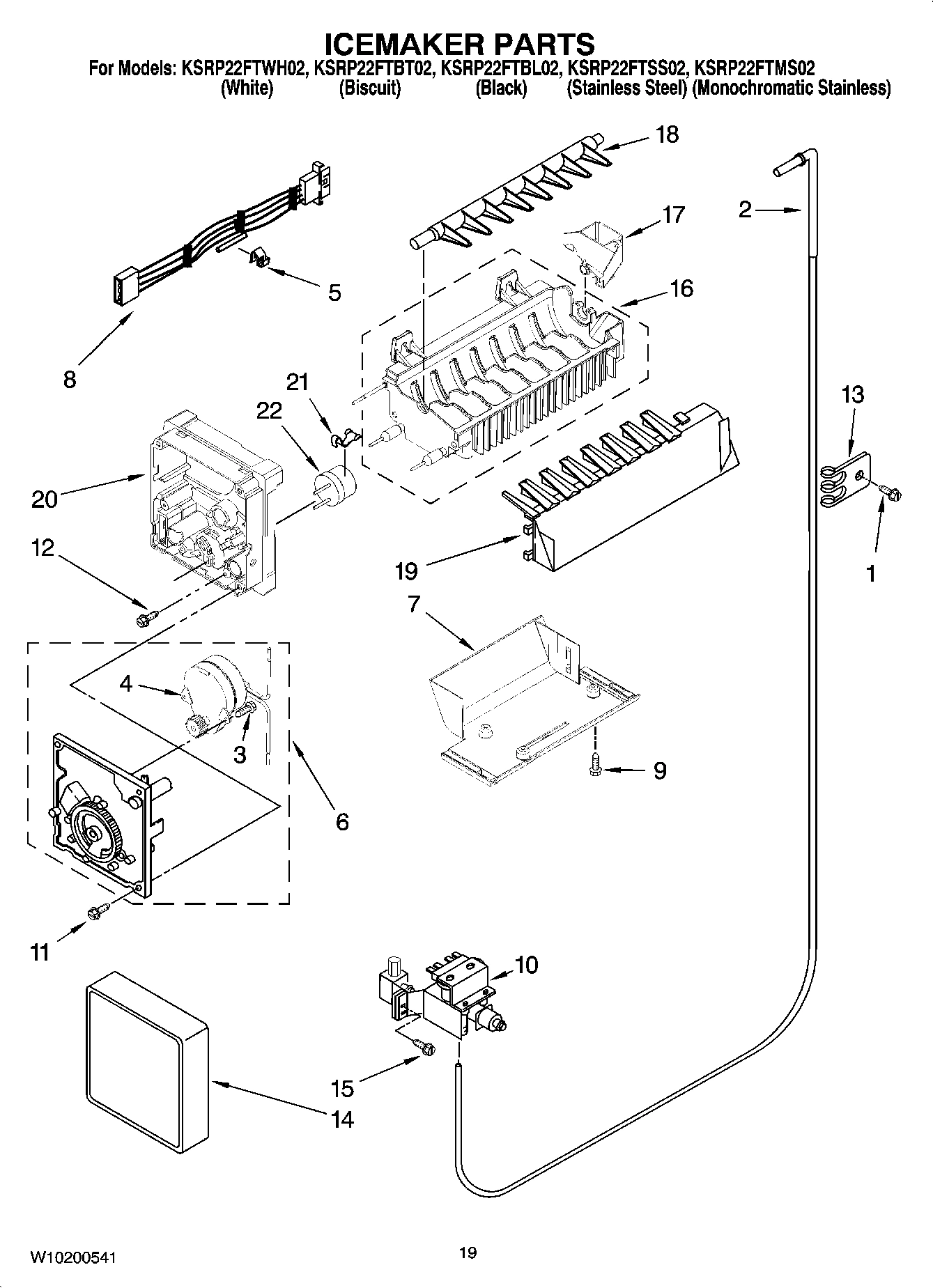 11 - ICEMAKER PARTS
