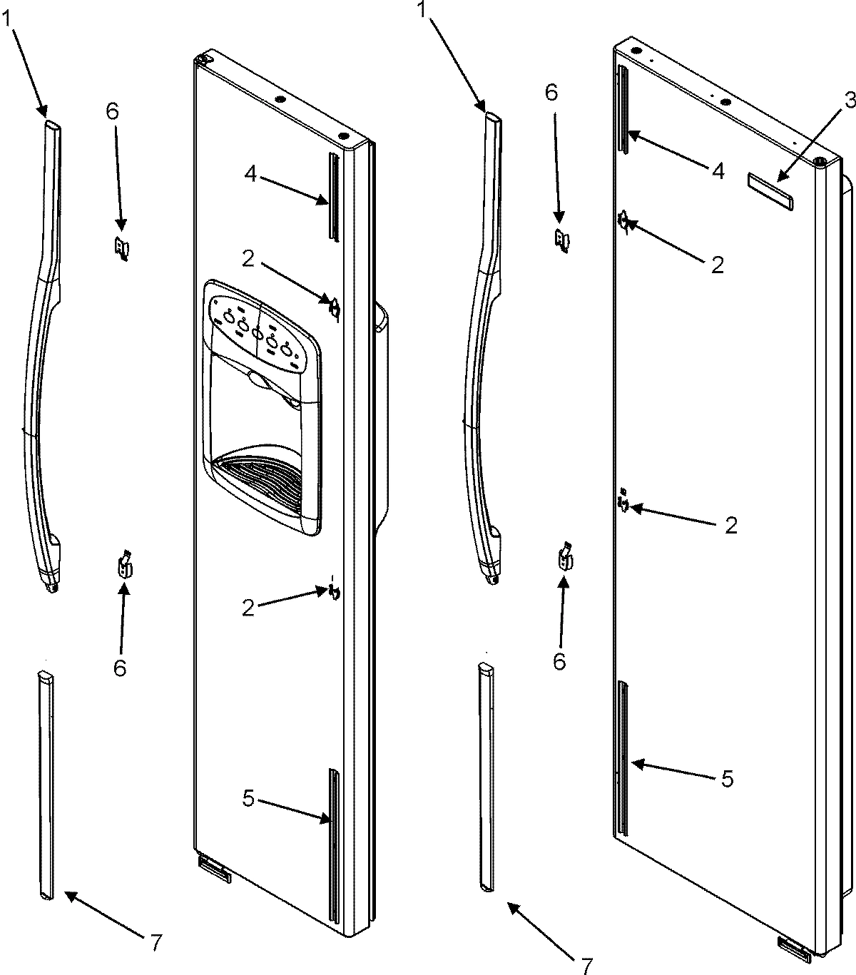 12 - HANDLES (JSD2690HEB/W)