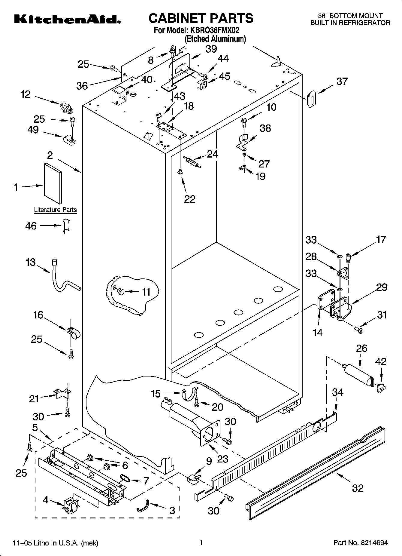 01 - CABINET PARTS