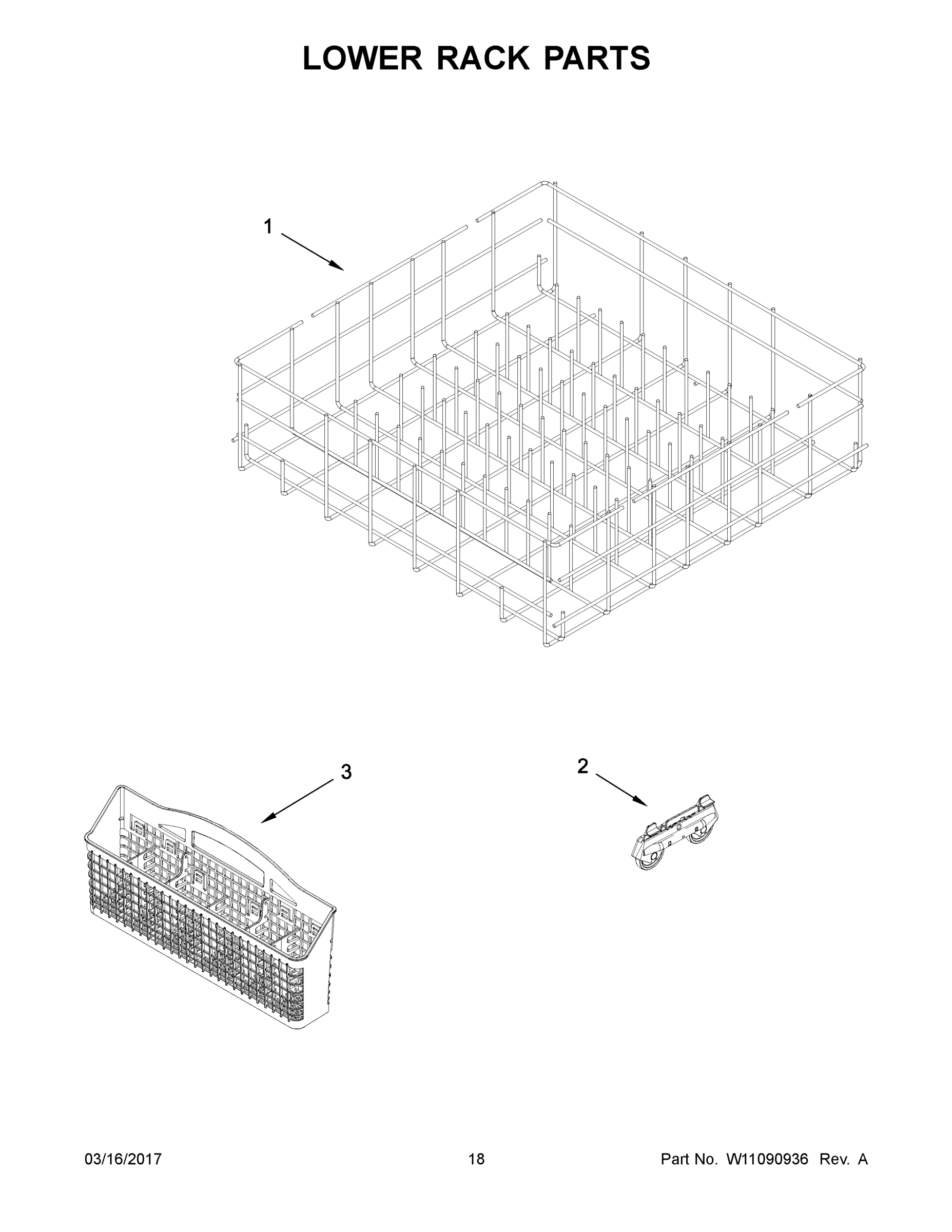 10 - LOWER RACK PARTS