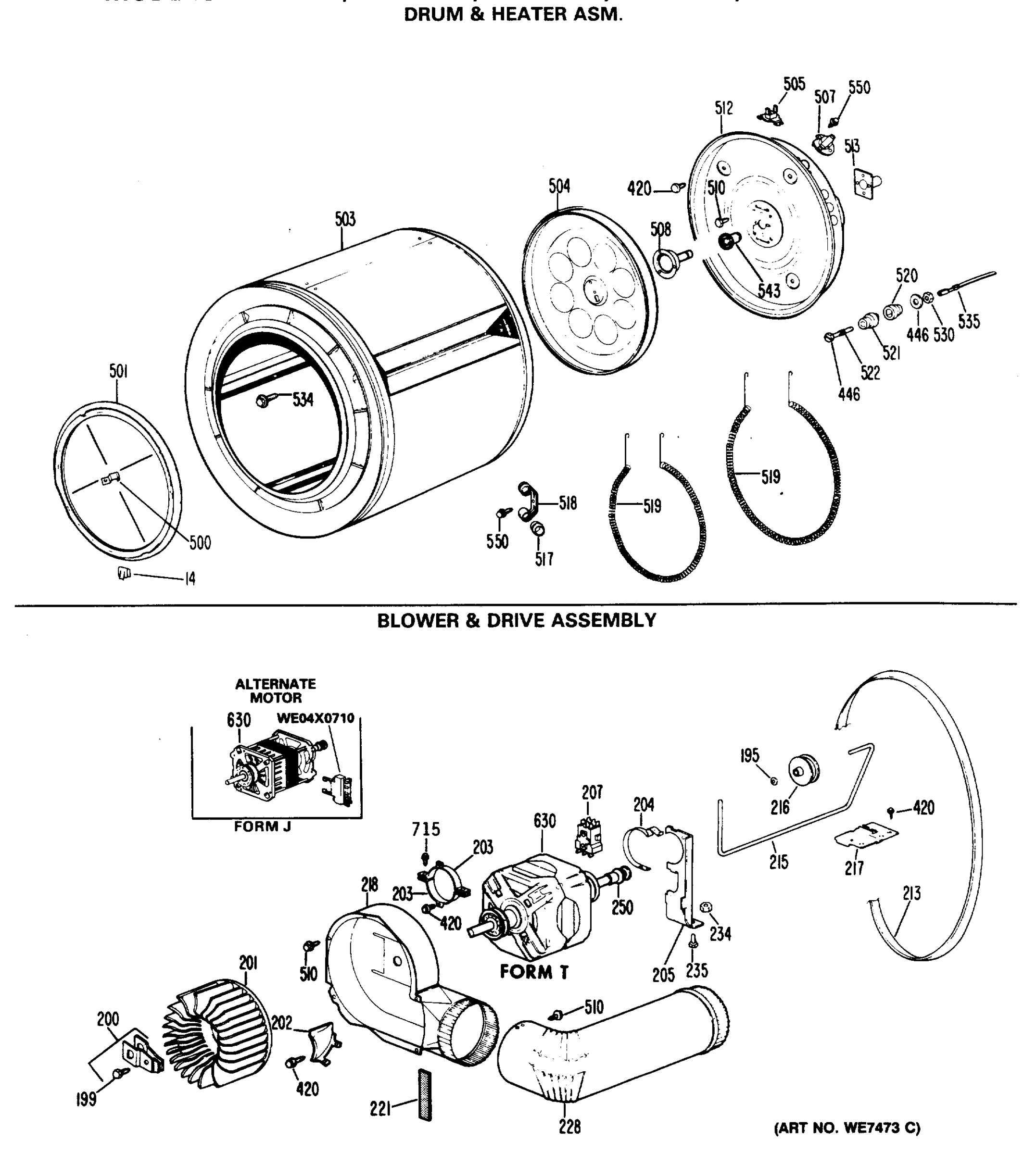 DRUM & HEATER ASM.