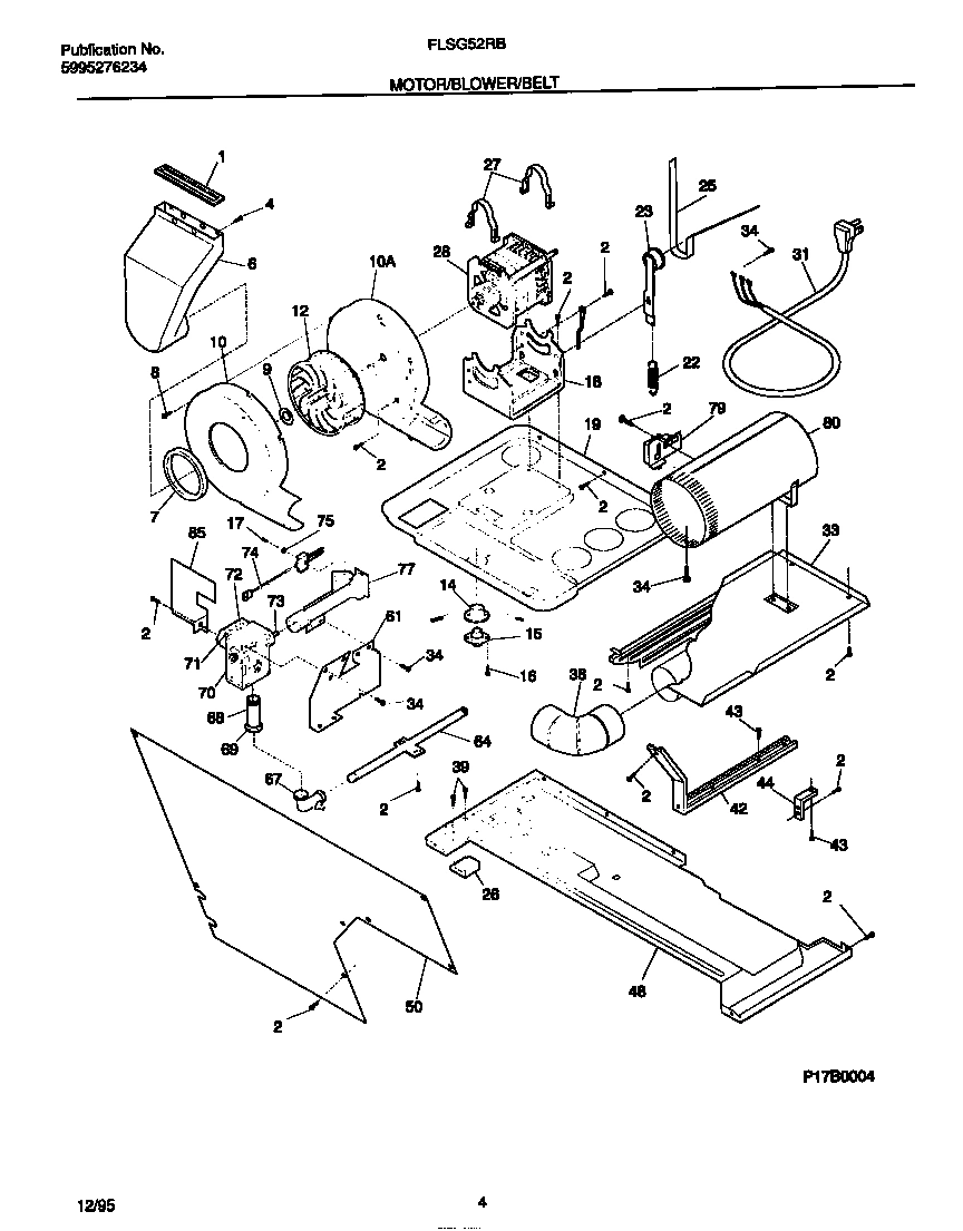 03 - MOTOR/BLOWER/BELT