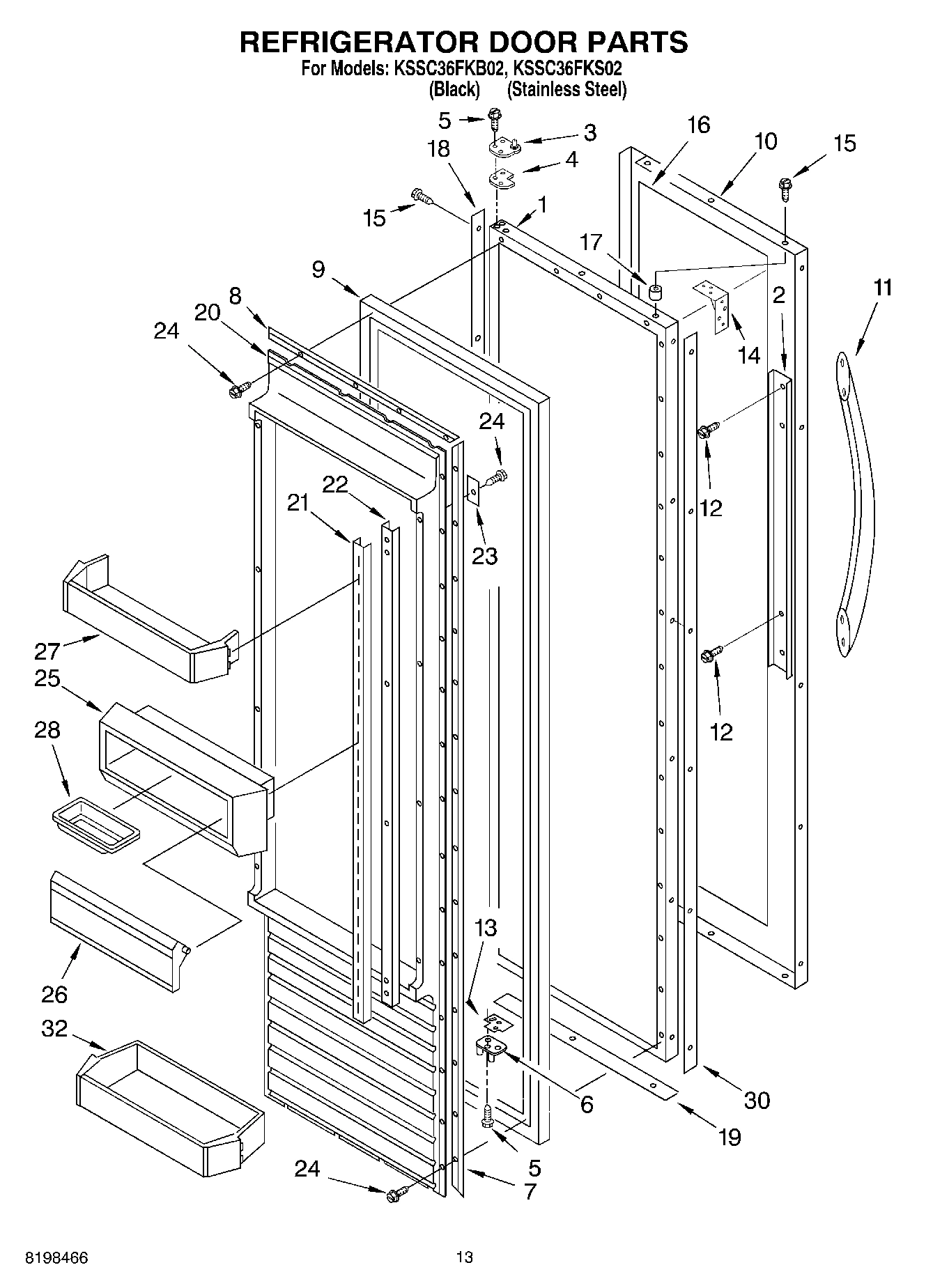 09 - REFRIGERATOR DOOR PARTS