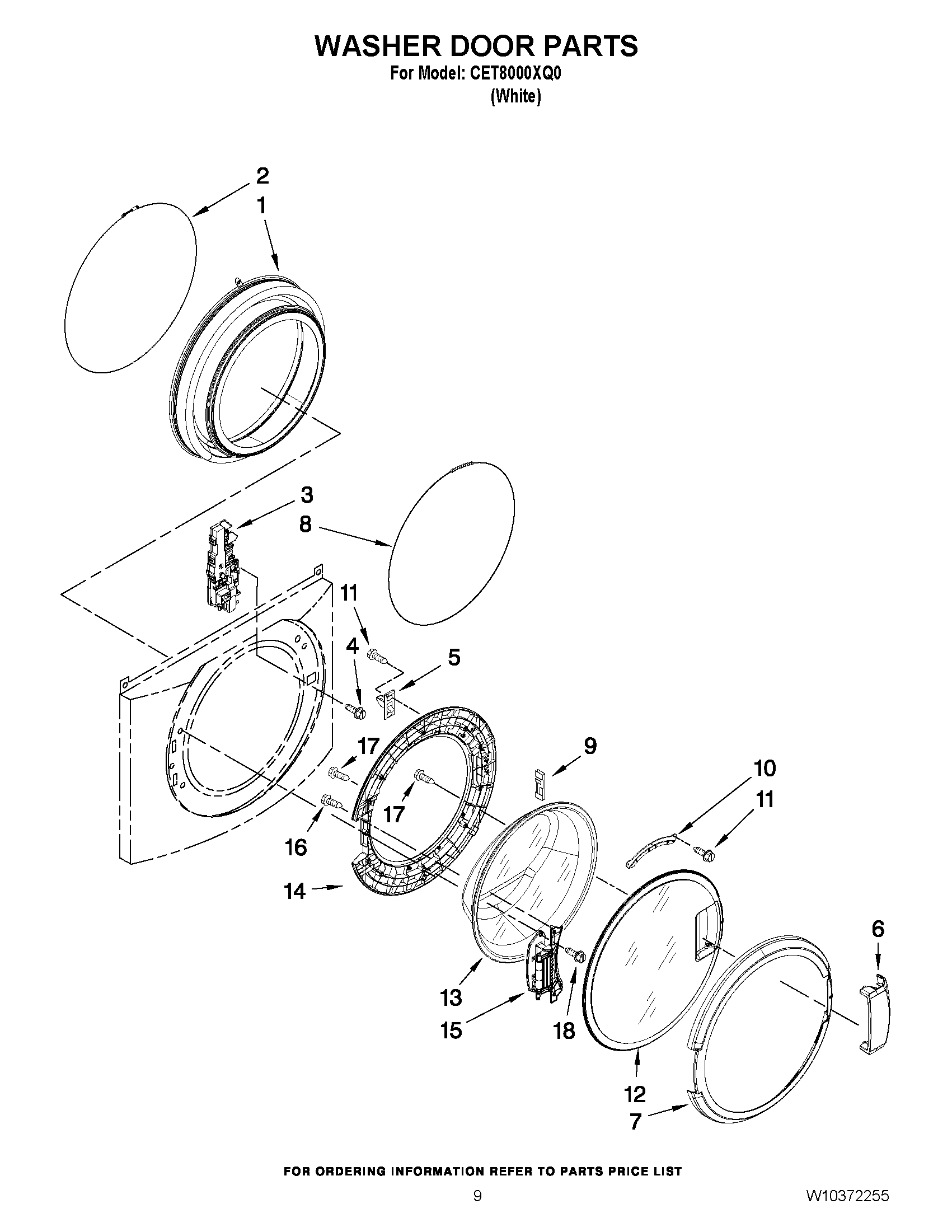 05 - WASHER DOOR PARTS