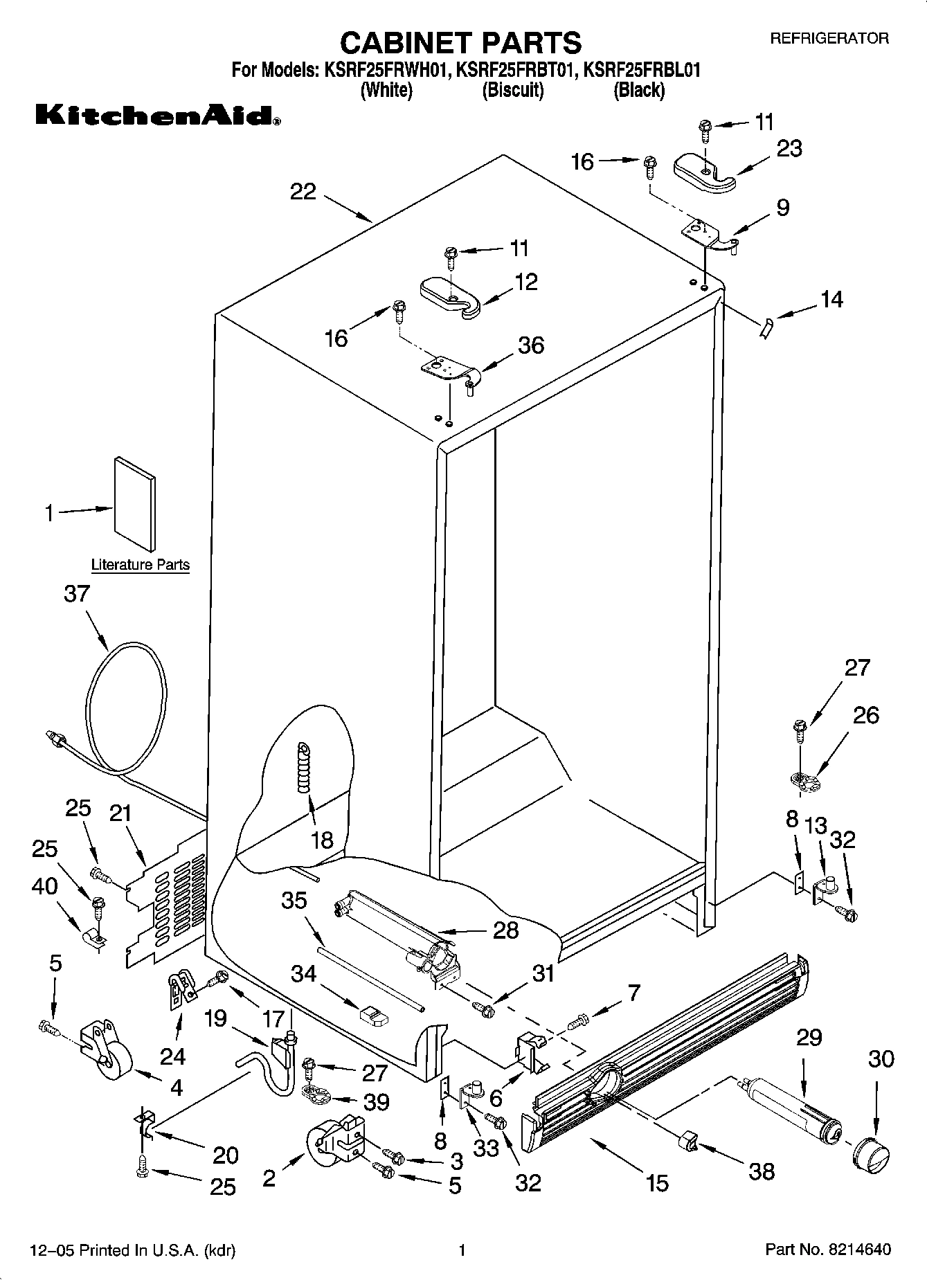 01 - CABINET PARTS