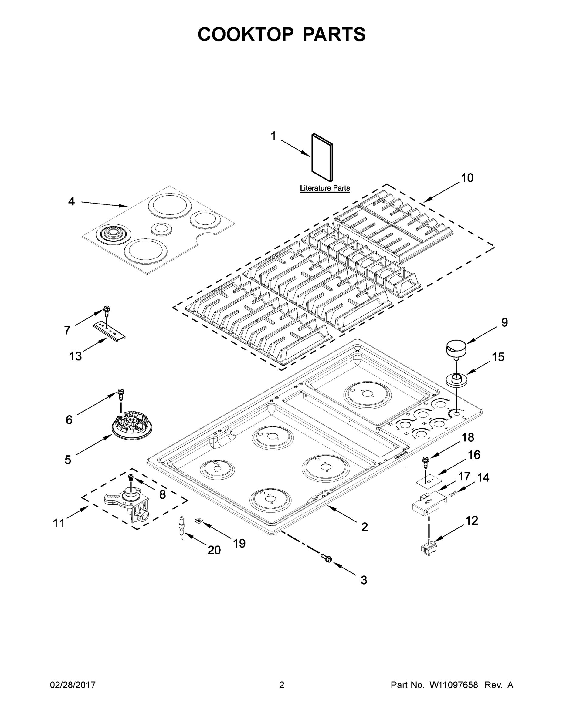02 - COOKTOP PARTS