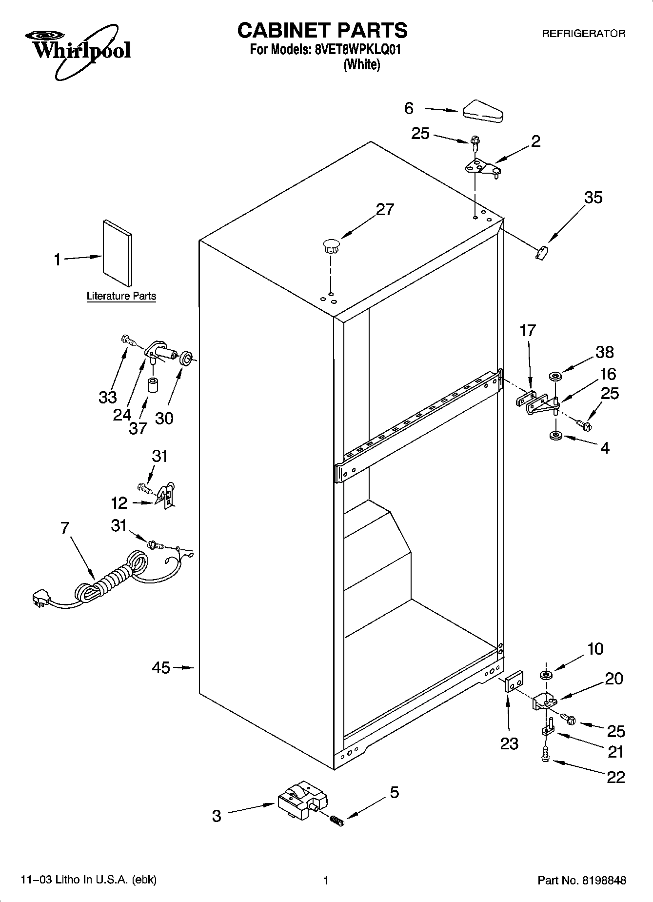 01 - CABINET PARTS