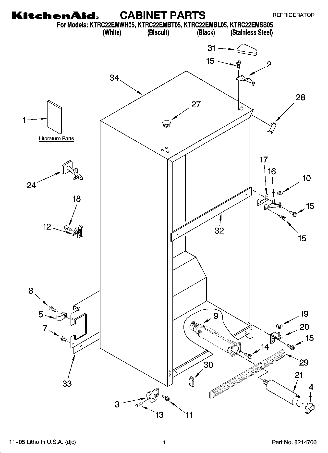 01 - CABINET PARTS