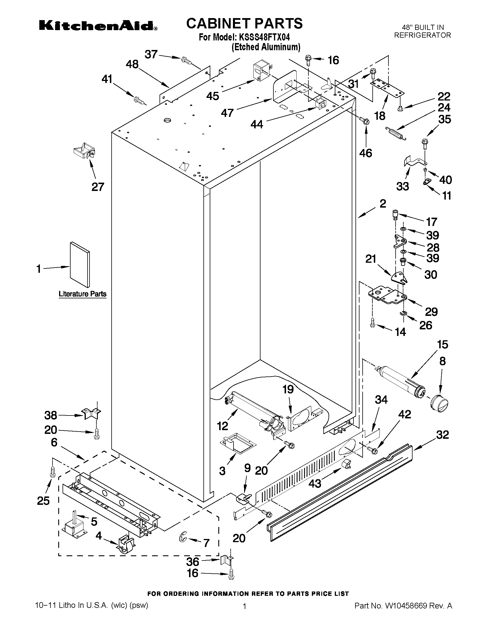 01 - CABINET PARTS