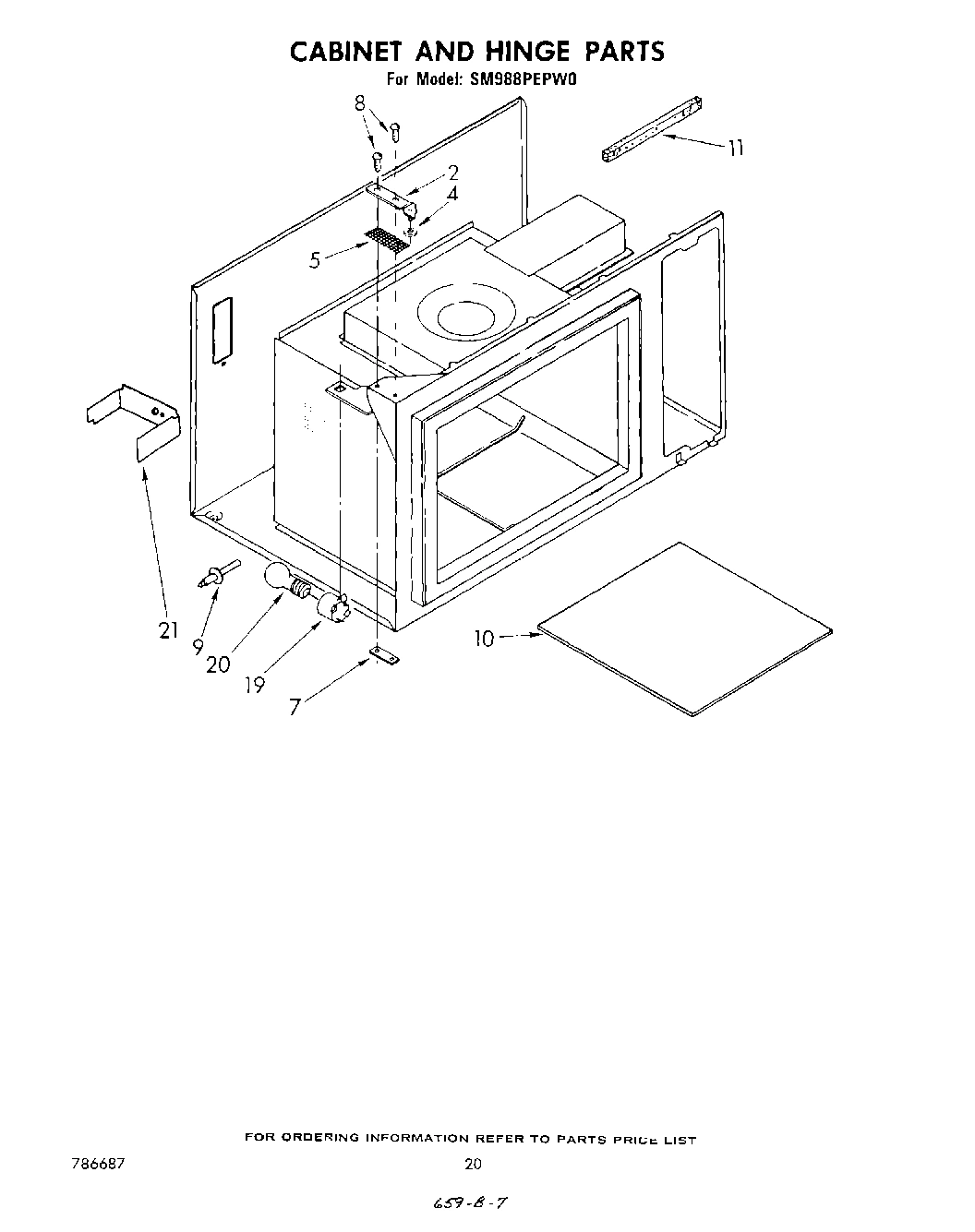 14 - CABINET AND HINGE