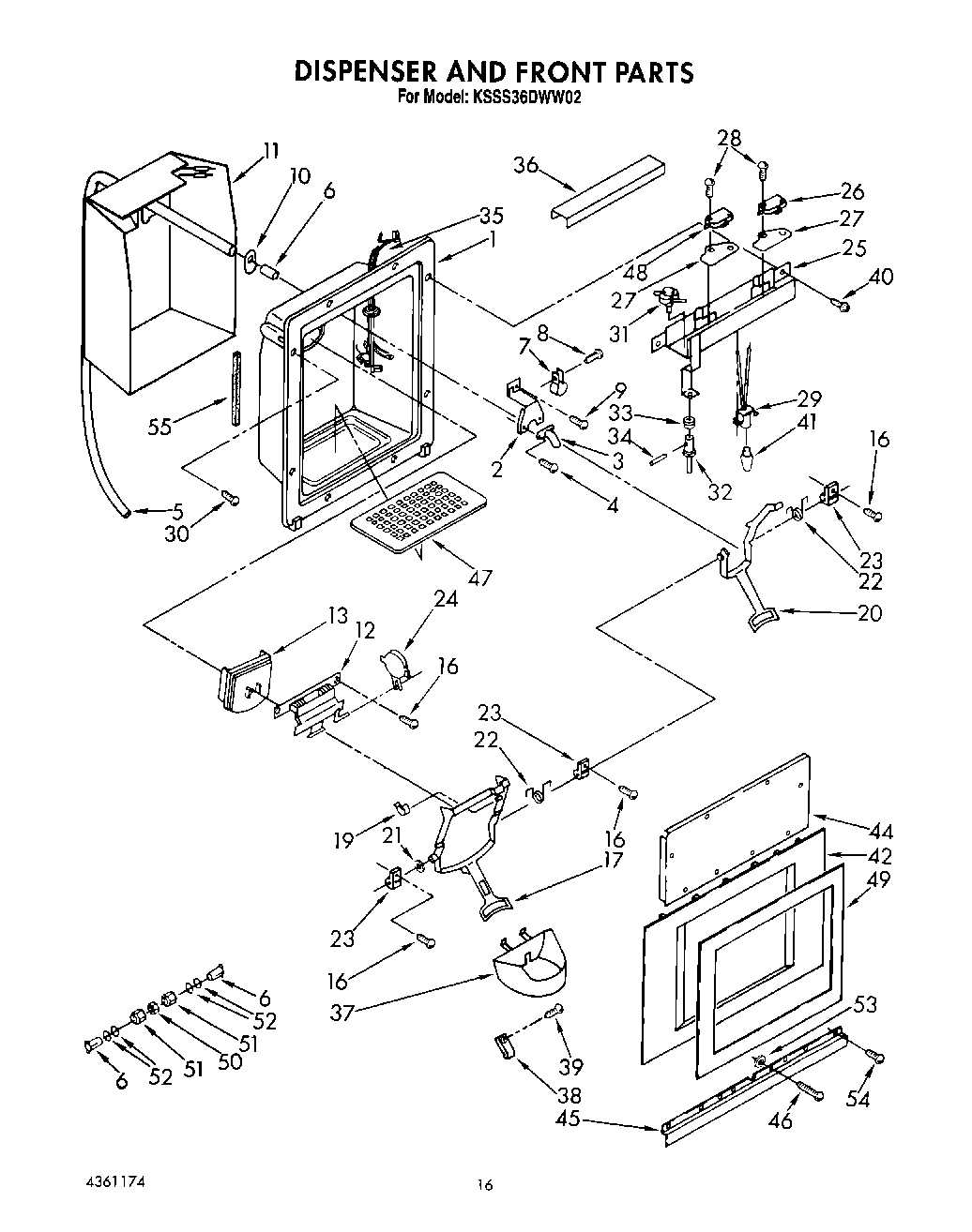 12 - DISPENSER AND FRONT