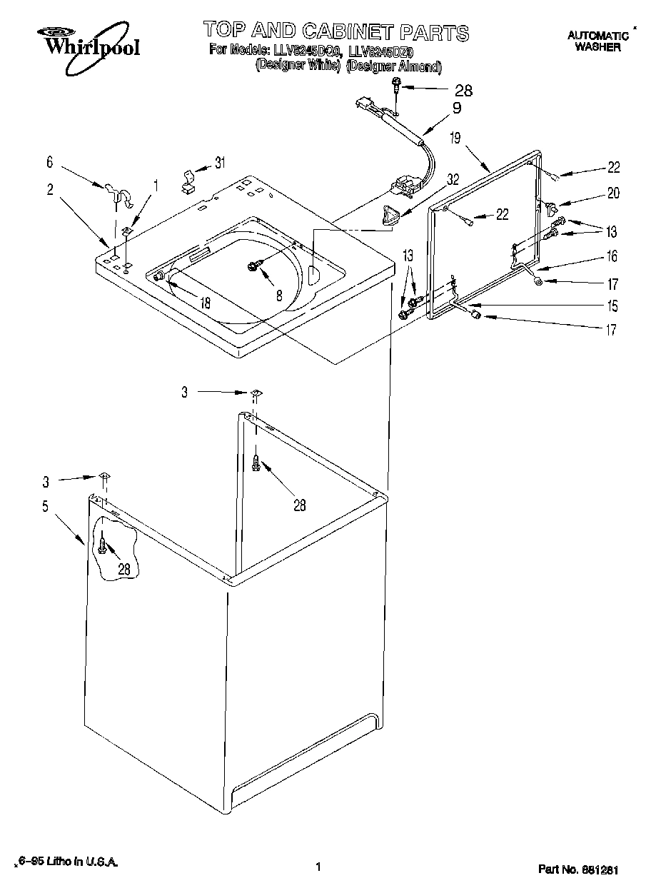01 - TOP AND CABINET, LIT/OPTIONAL