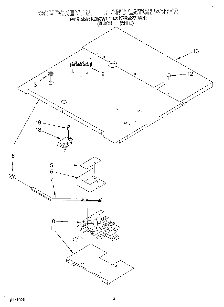04 - COMPONENT SHELF AND LATCH