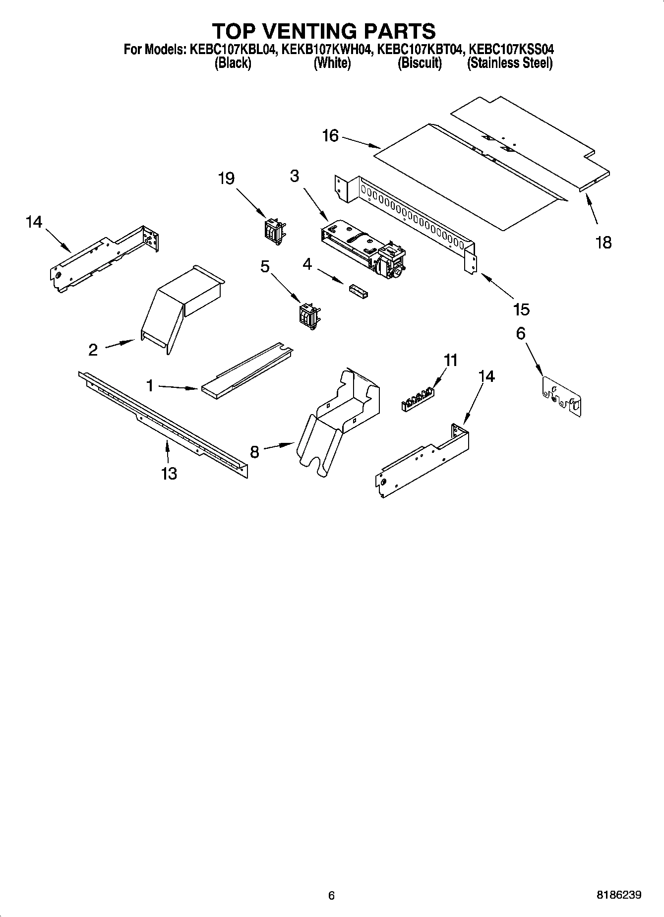 05 - TOP VENTING PARTS, OPTIONAL PARTS