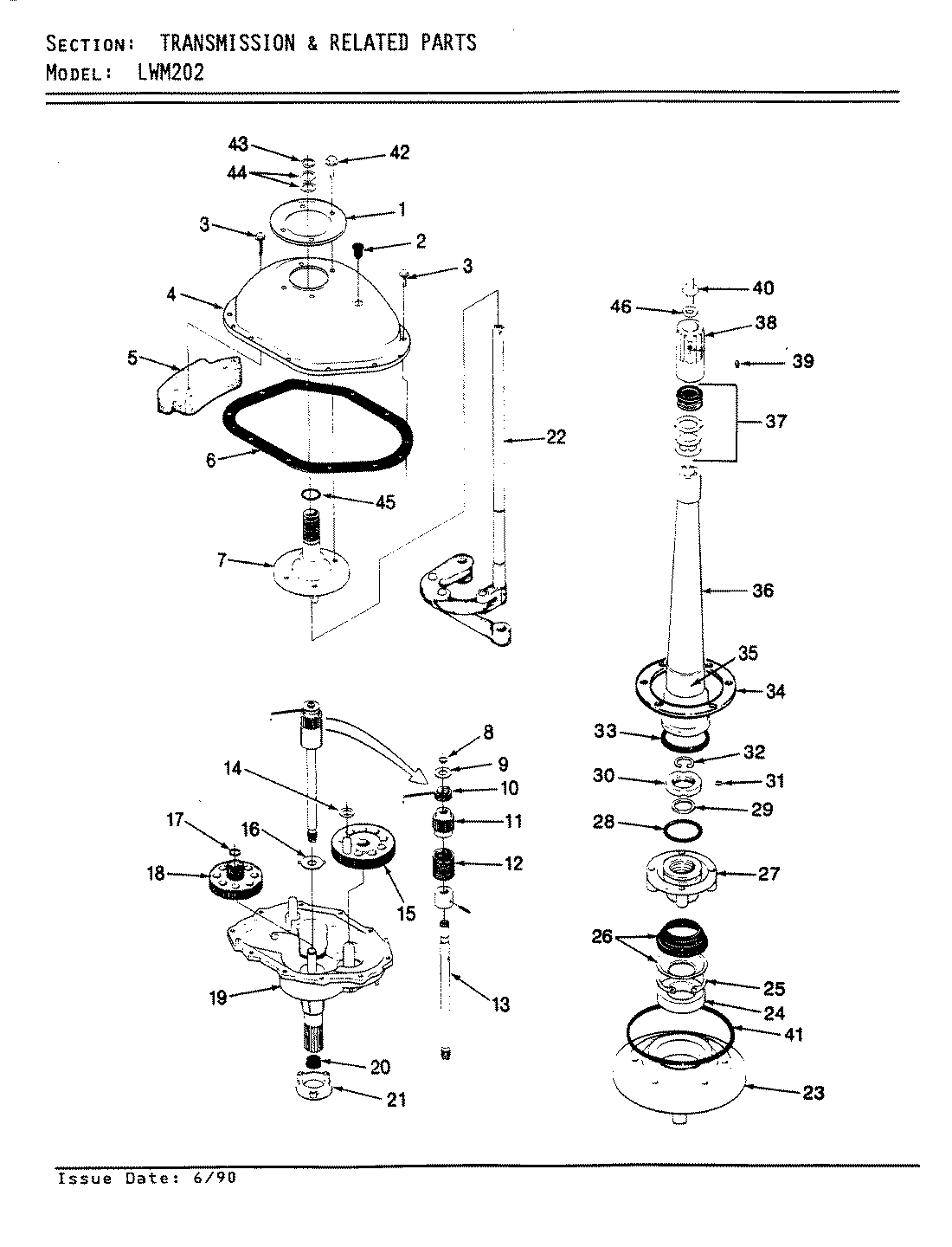 11 - TRANSMISSION & RELATED PARTS (REV. E-G)